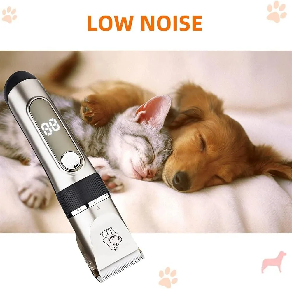 Tosatrice per Cani e Gatti Professionale con Display LED 6 Pettini Guida - immagine 6