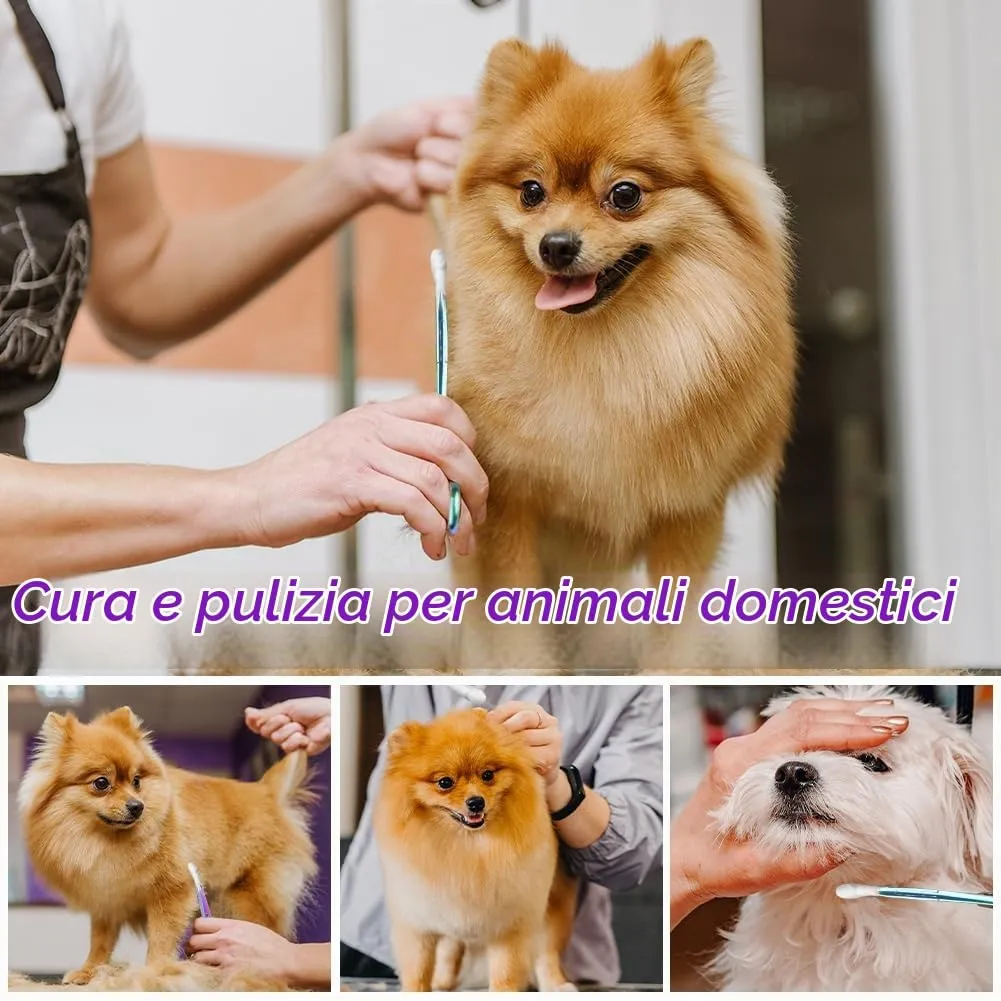 Ainiv 2 Pezzi Pinzette in Acciaio Inox, 14cm Pinzette per Toelettatura Animali, Pinza per La Pesca, Pinze Locking Set, per Pulizia Orecchie da Cane e Cura Degli Animali (Testa Dritta + Gomito) - immagine 5