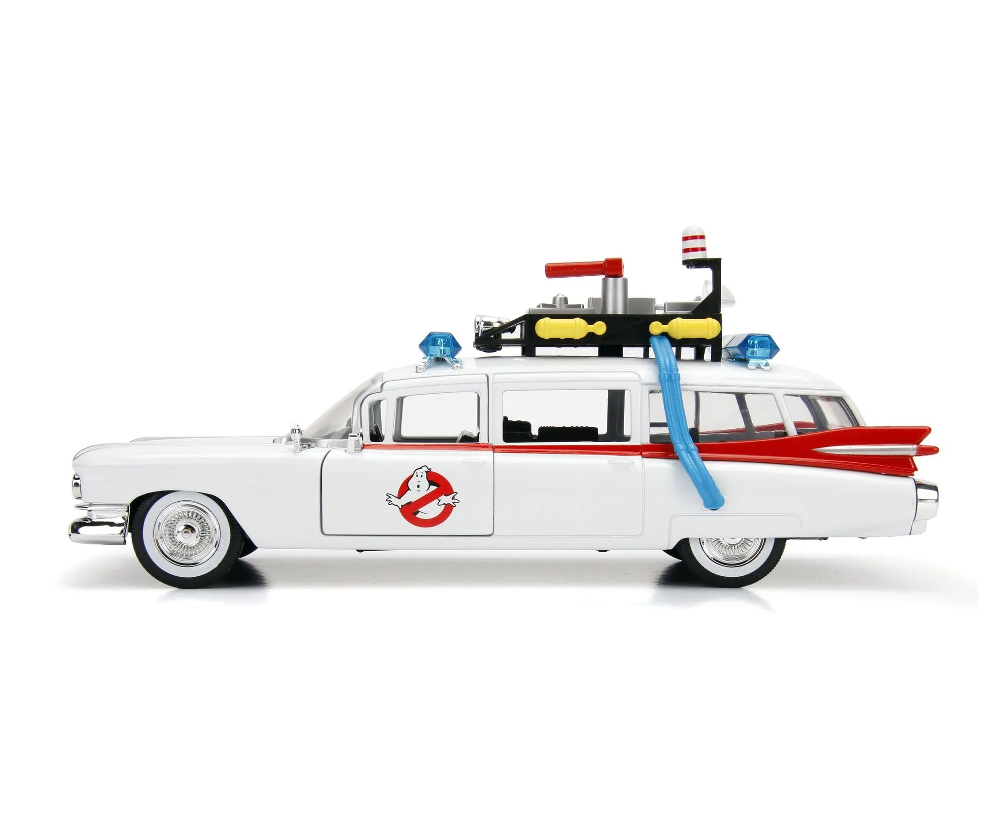 Jada Giocattoli Ghostbusters ECTO-1 Metallizzato Scala 1:24, Modello Collezionabile con Porte, Cofano e Bagagliaio Pieghevoli, Interni dettagliati e Finiture realistiche per Fan da 8 anni - immagine 2