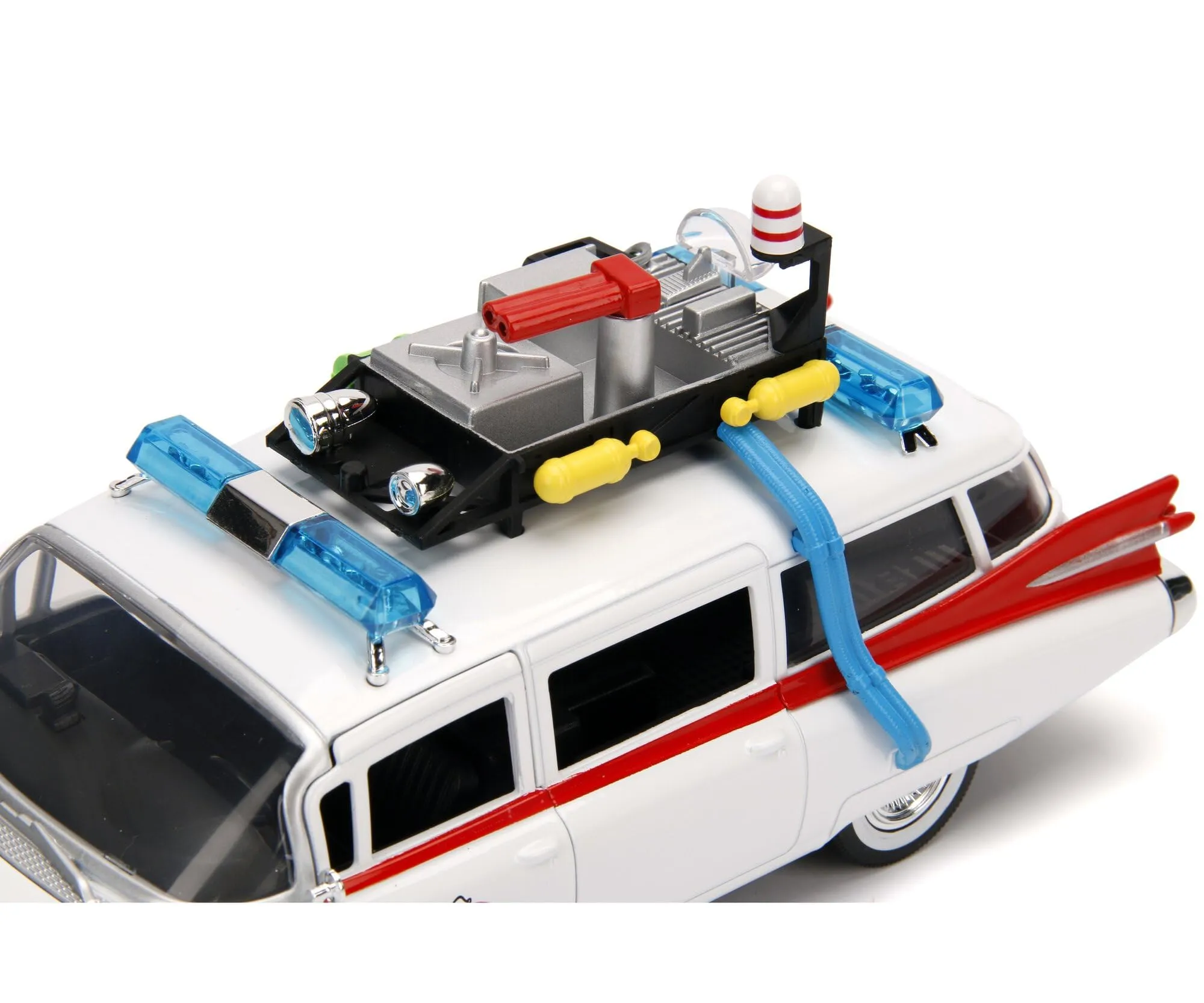 Jada Giocattoli Ghostbusters ECTO-1 Metallizzato Scala 1:24, Modello Collezionabile con Porte, Cofano e Bagagliaio Pieghevoli, Interni dettagliati e Finiture realistiche per Fan da 8 anni - immagine 3