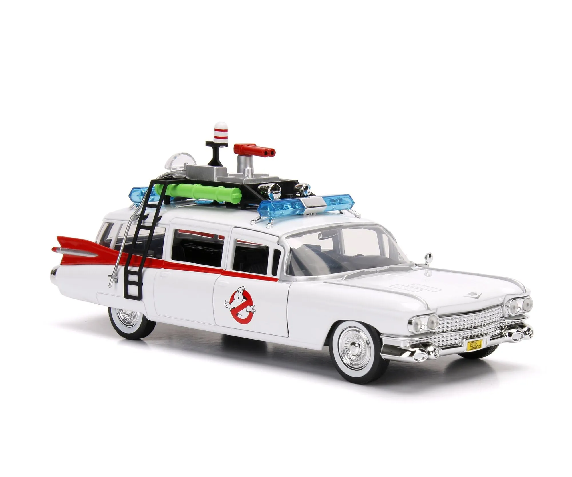 Jada Giocattoli Ghostbusters ECTO-1 Metallizzato Scala 1:24, Modello Collezionabile con Porte, Cofano e Bagagliaio Pieghevoli, Interni dettagliati e Finiture realistiche per Fan da 8 anni - immagine 6