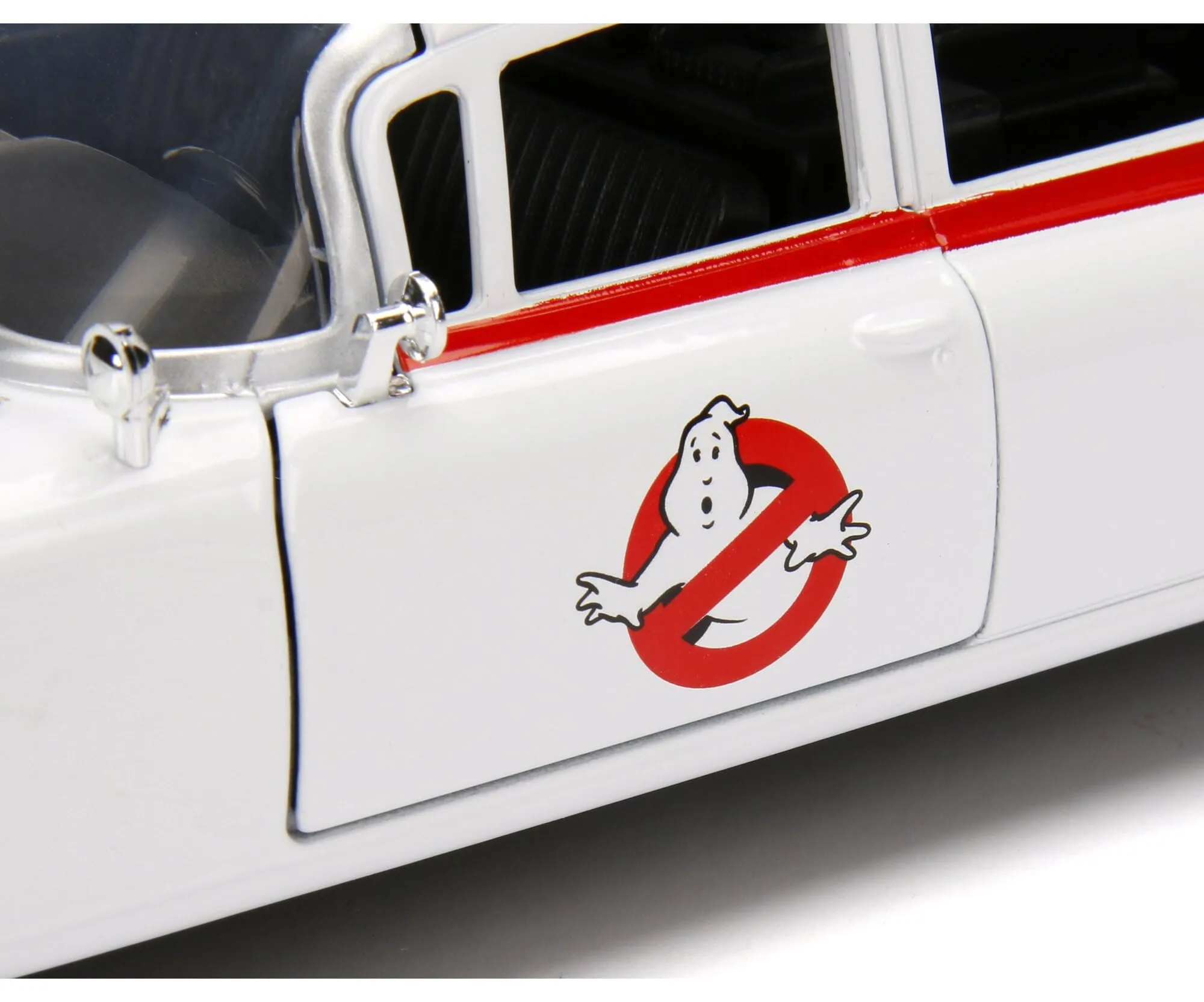 Jada Giocattoli Ghostbusters ECTO-1 Metallizzato Scala 1:24, Modello Collezionabile con Porte, Cofano e Bagagliaio Pieghevoli, Interni dettagliati e Finiture realistiche per Fan da 8 anni - immagine 7