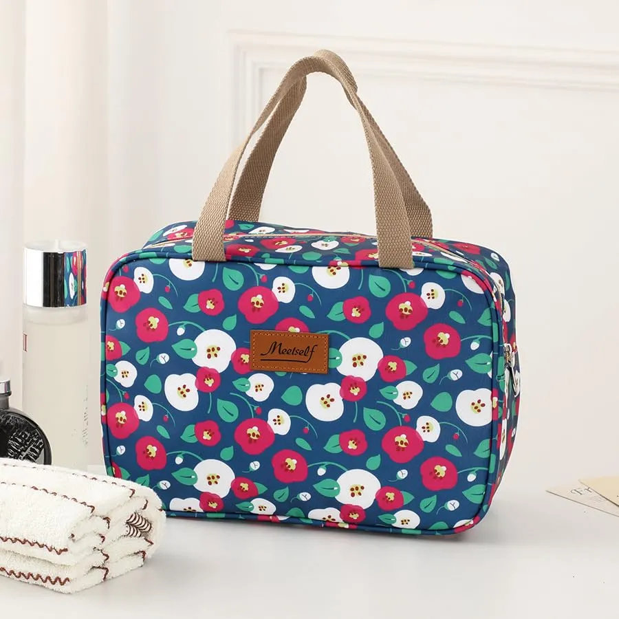 Aucuu Beauty Case Da Viaggio, Borsa da Toilette per Donna, Borse per Cosmetici con zip,Borsa Da Toilette Impermeabile Di Grande Capacità Per Brevi Viaggi, Affari E Ufficio - immagine 7