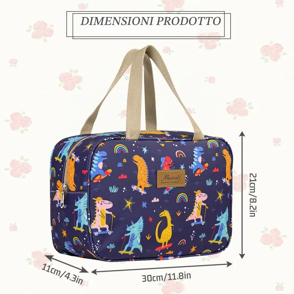 Aucuu Beauty Case Da Viaggio, Borsa da Toilette per Donna, Borse per Cosmetici con zip,Borsa Da Toilette Impermeabile Di Grande Capacità Per Brevi Viaggi, Affari E Ufficio - immagine 2