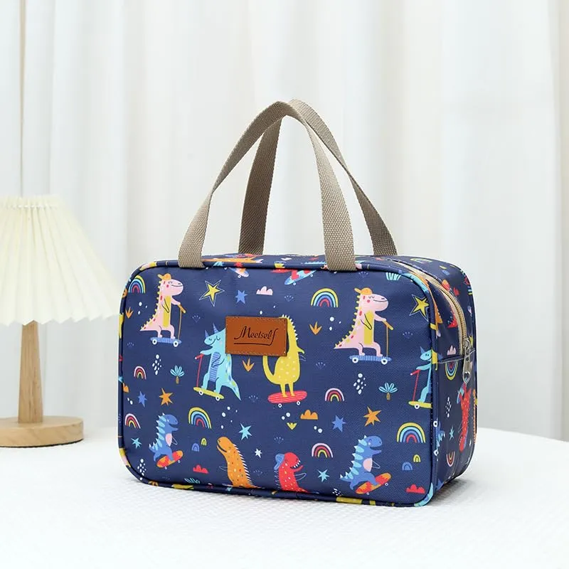 Aucuu Beauty Case Da Viaggio, Borsa da Toilette per Donna, Borse per Cosmetici con zip,Borsa Da Toilette Impermeabile Di Grande Capacità Per Brevi Viaggi, Affari E Ufficio - immagine 6