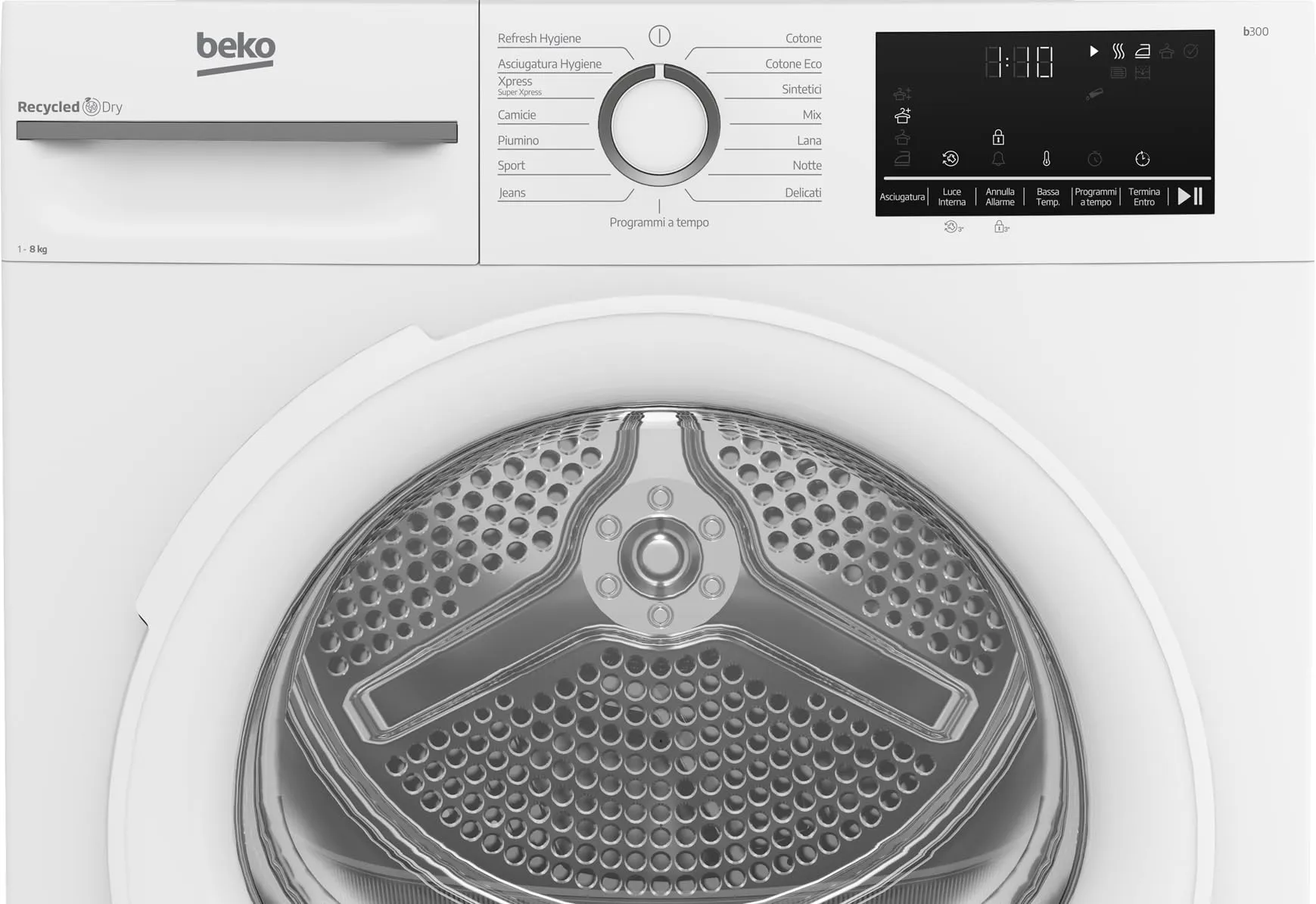 Beko BMT481WI_IT 8kg, Classe C, Linea Estetica NX, motore inverter, Display Touch - immagine 4