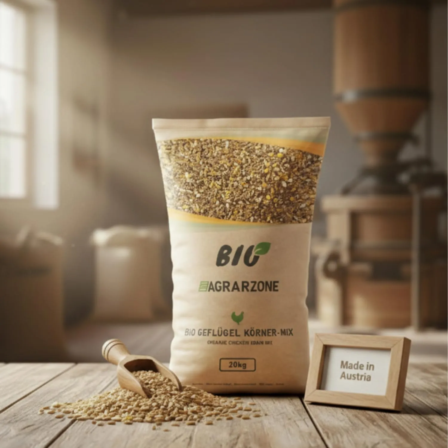 Agrarzone BIO Mangime per Galline Mix Granaglie 20 kg - Alimento Biologico per Ovaiole - 100% Naturale & Senza OGM - Qualità Premium Austria - immagine 7