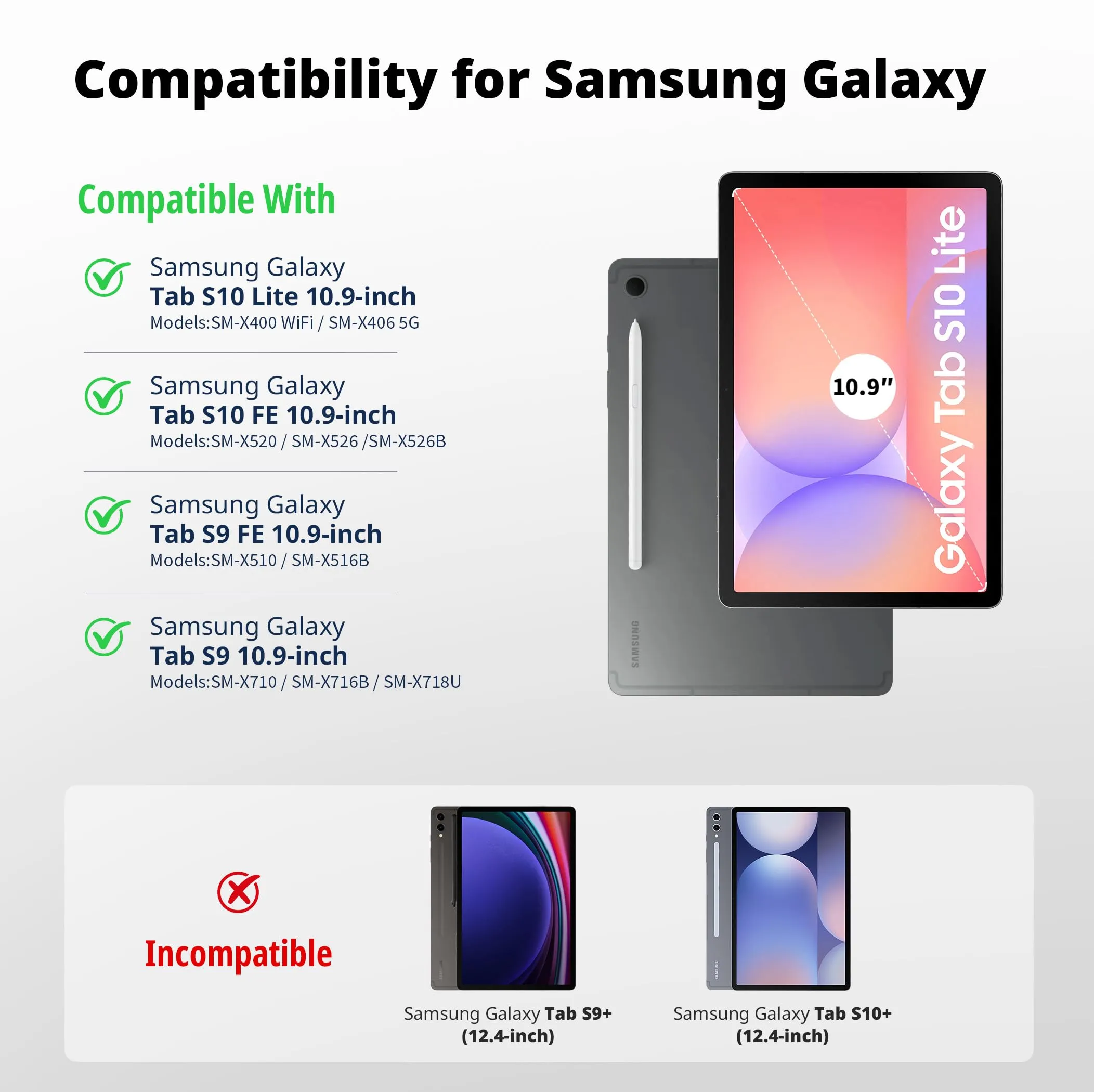 EasyAcc Custodia Cover Compatibile con Samsung Galaxy Tab S10 Lite - immagine 7
