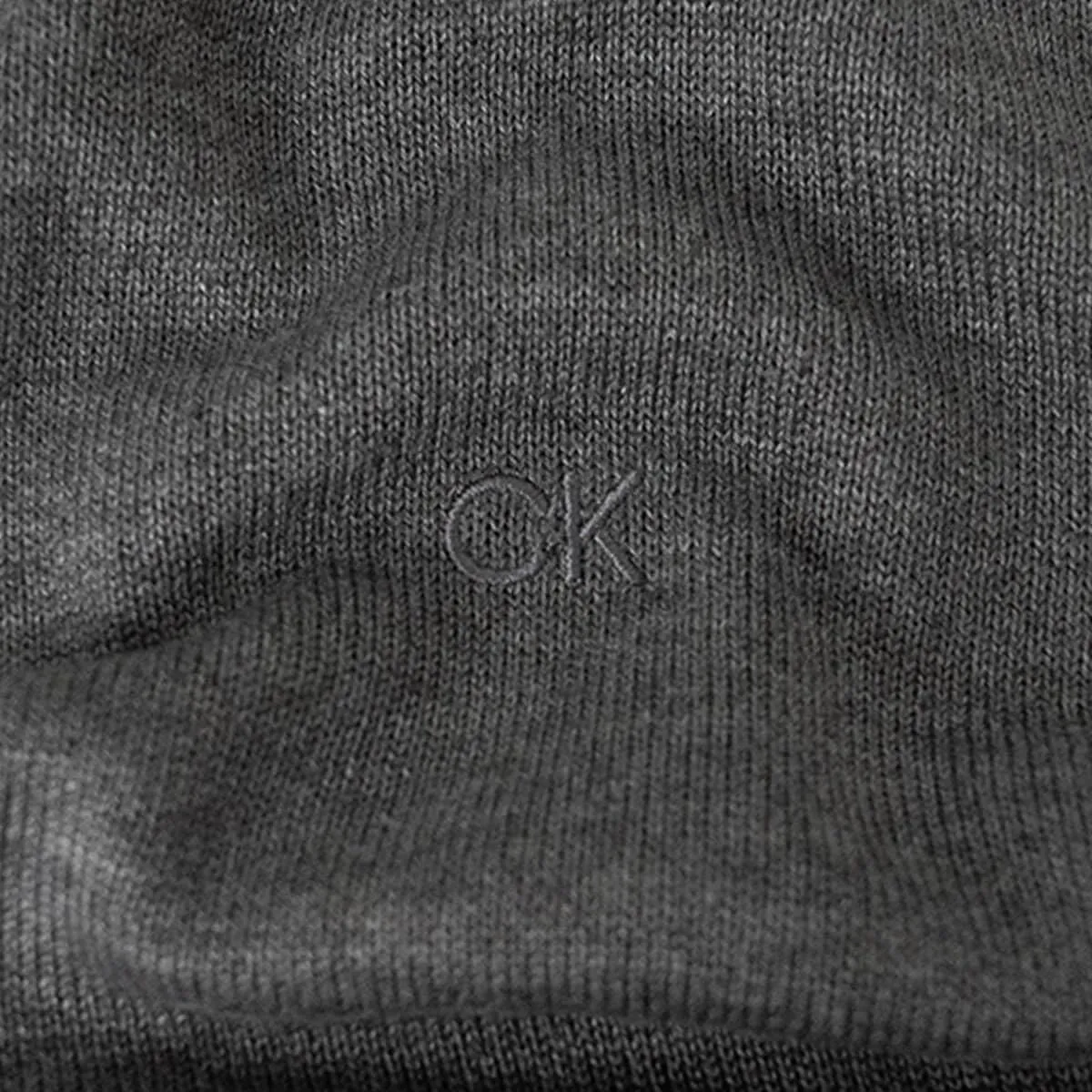 Calvin Klein Uomo Maglione Golf Girocollo - Ardesia mélange - M - immagine 5