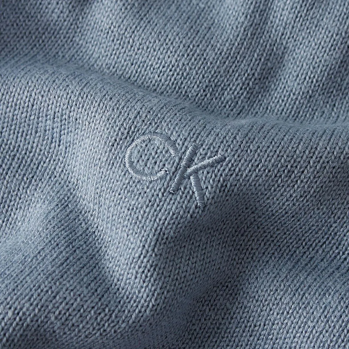 Calvin Klein Uomo Maglione Golf Girocollo - Nuvola di Pioggia - XL - immagine 4