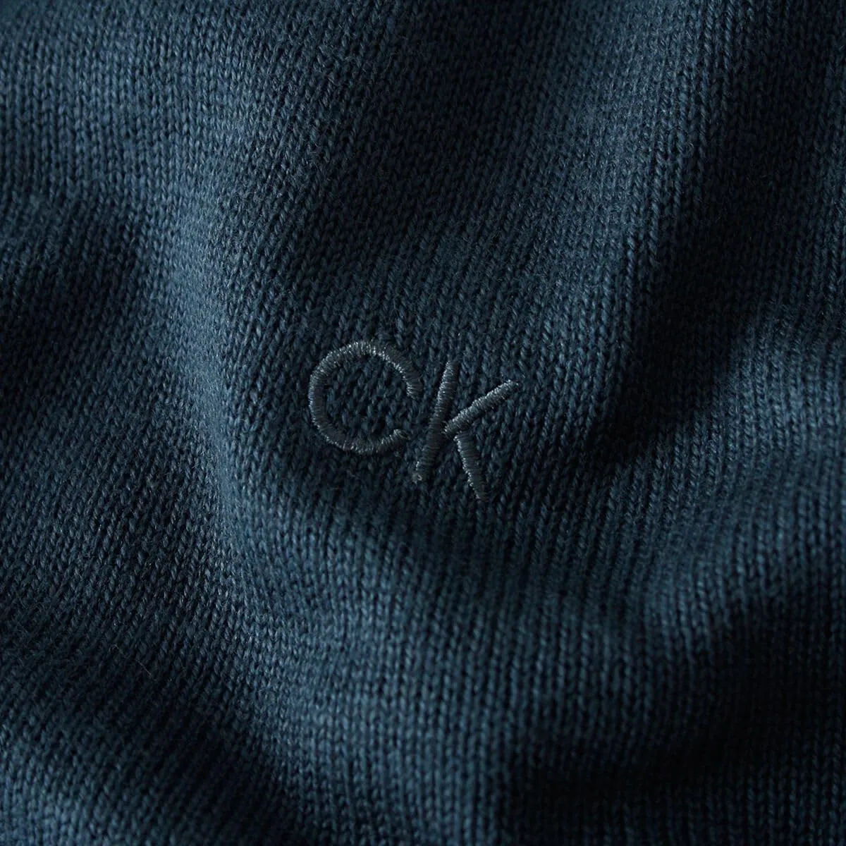 Calvin Klein Uomo Maglione Golf Girocollo - Petrolio - L - immagine 4