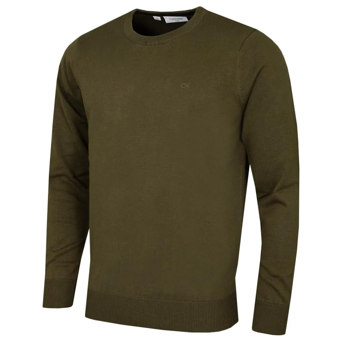 Calvin Klein Uomo Maglione Golf Girocollo - Oliva Polverosa - 3XL - immagine 1