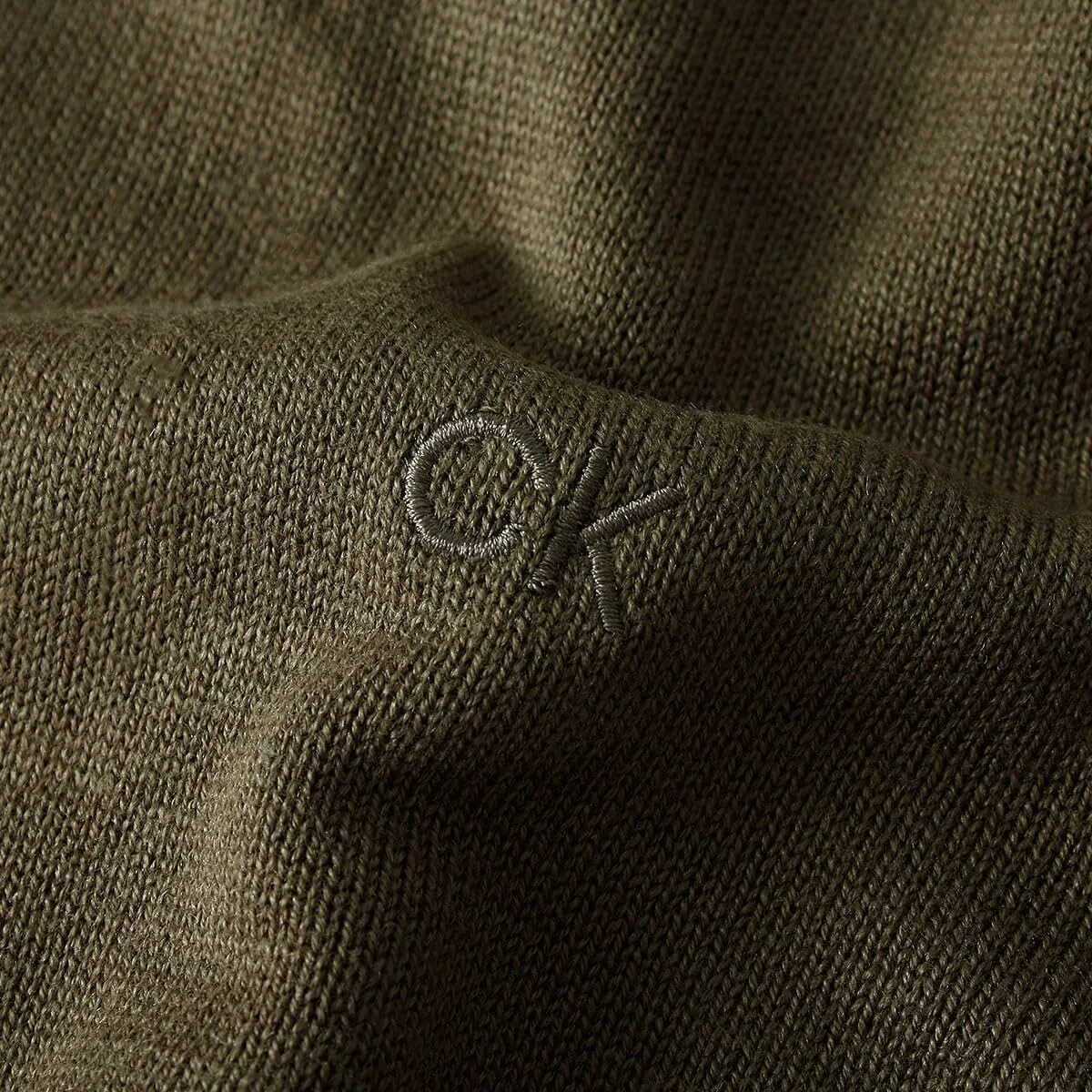 Calvin Klein Uomo Maglione Golf Girocollo - Oliva Polverosa - 3XL - immagine 5