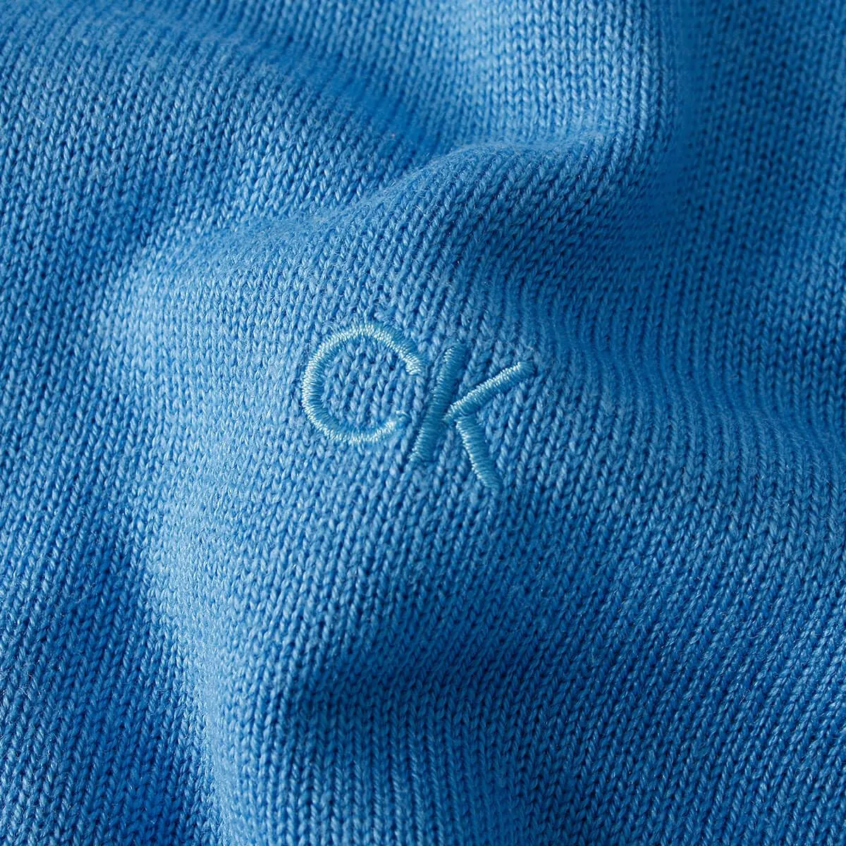 Calvin Klein Uomo Maglione Golf Girocollo - Blu Estate - S - immagine 4