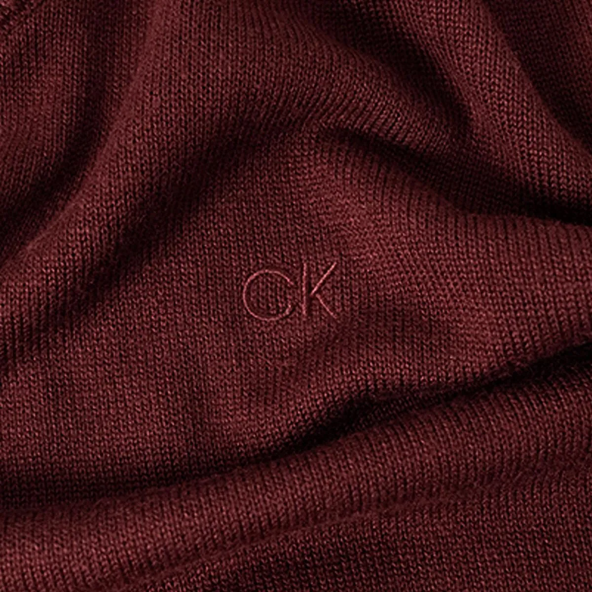 Calvin Klein Uomo Maglione Golf Girocollo - Port - XXL - immagine 5