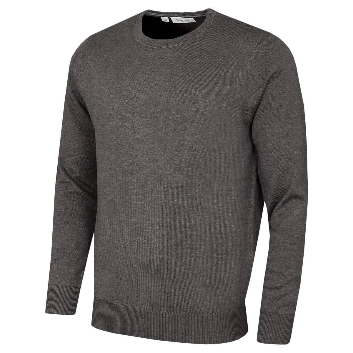 Calvin Klein Uomo Maglione Golf Girocollo - Ardesia mélange - 4XL - immagine 1