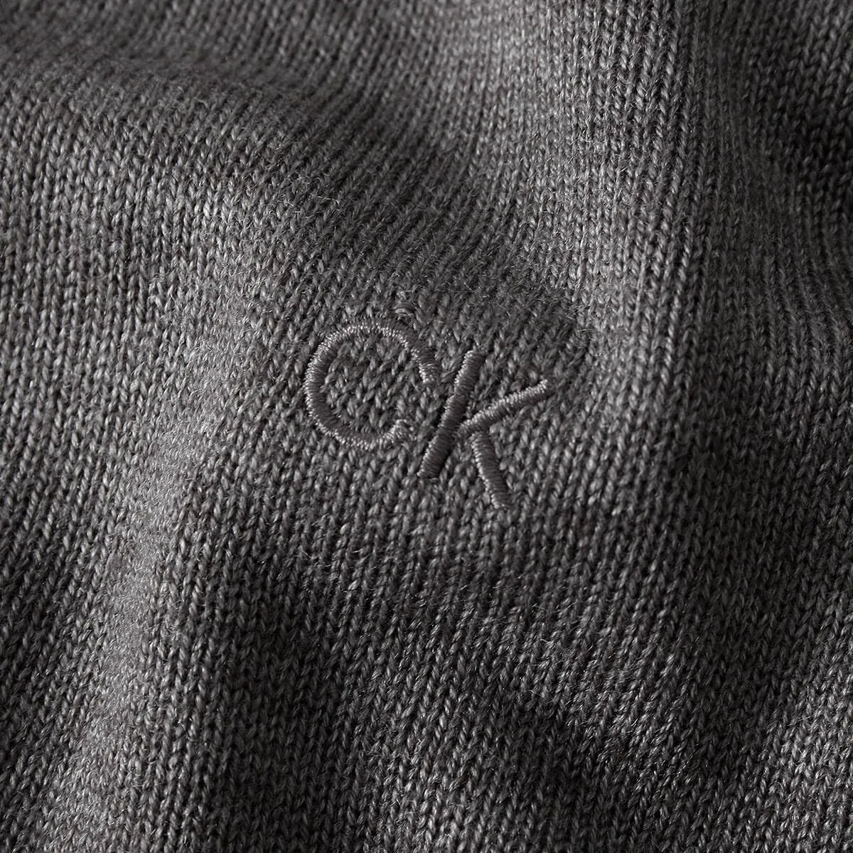 Calvin Klein Uomo Maglione Golf Girocollo - Ardesia mélange - 4XL - immagine 4
