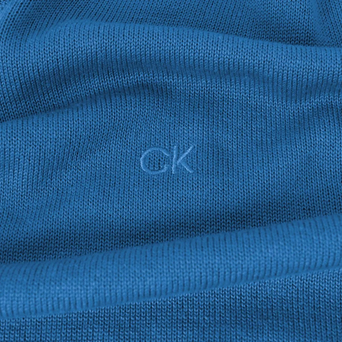 Calvin Klein Uomo Maglione Golf Girocollo - Blu Estate - 4XL - immagine 5