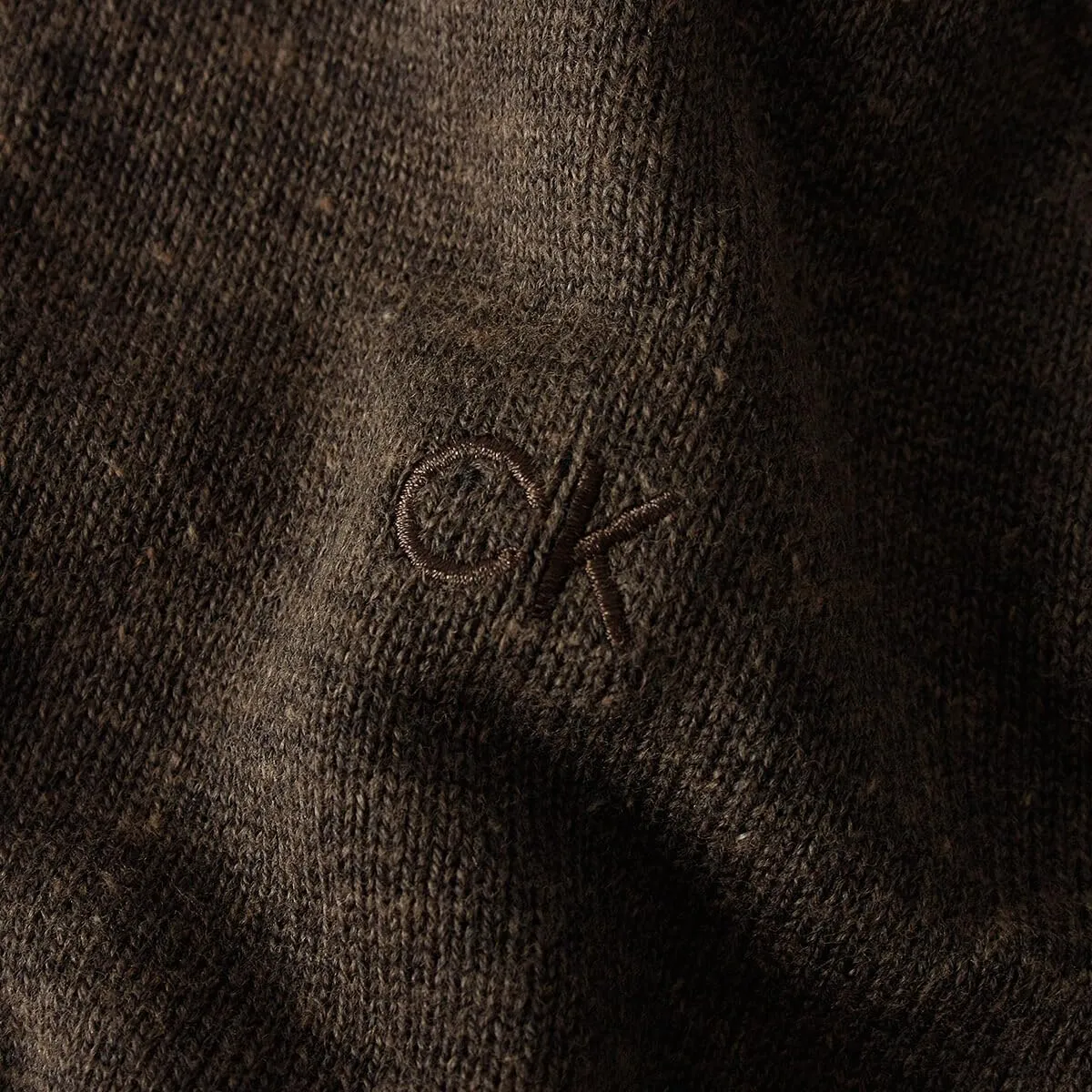 Calvin Klein Uomo Maglione Golf Girocollo - Torba - 4XL - immagine 4