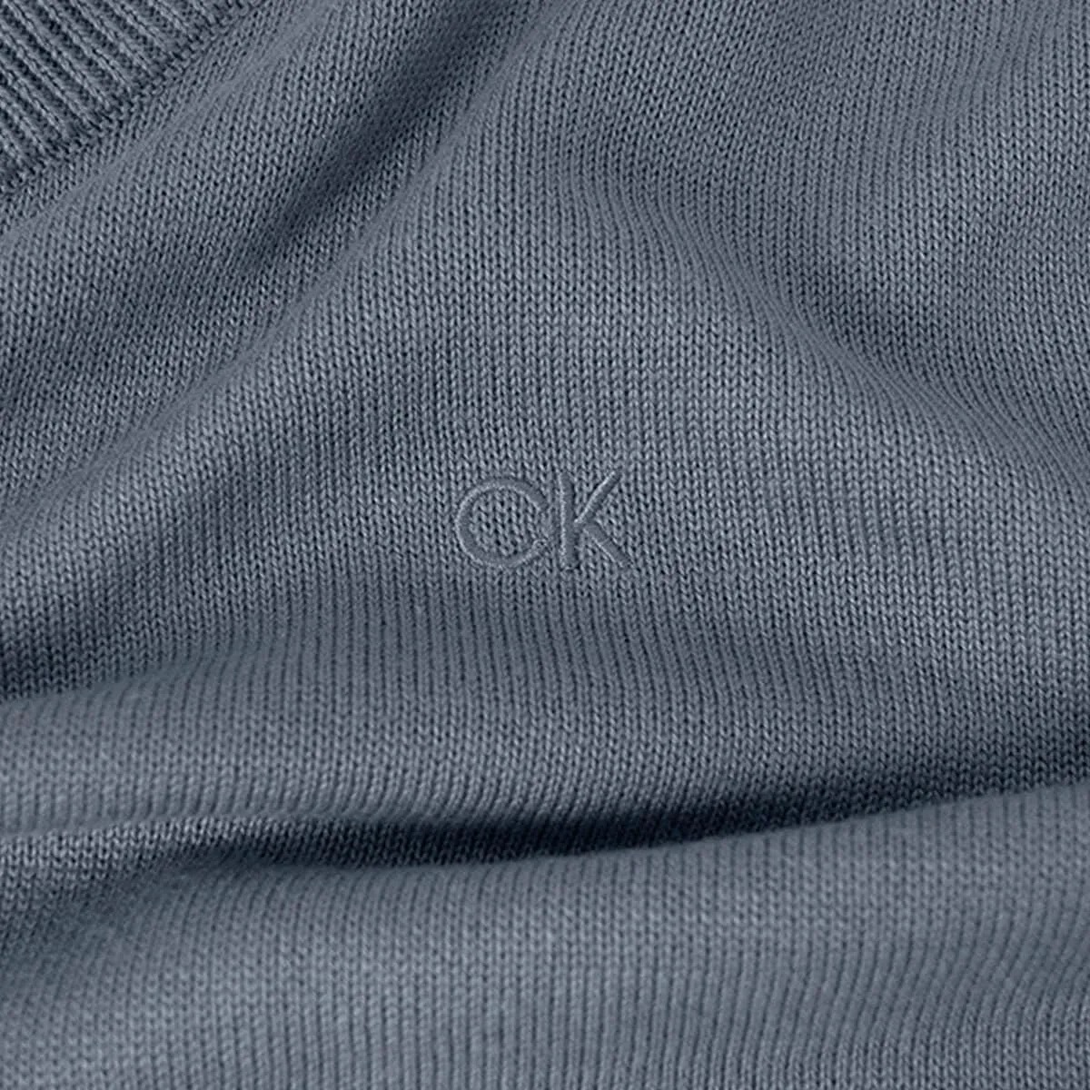 Calvin Klein Uomo Maglione Golf Girocollo - Nuvola di Pioggia - 3XL - immagine 5