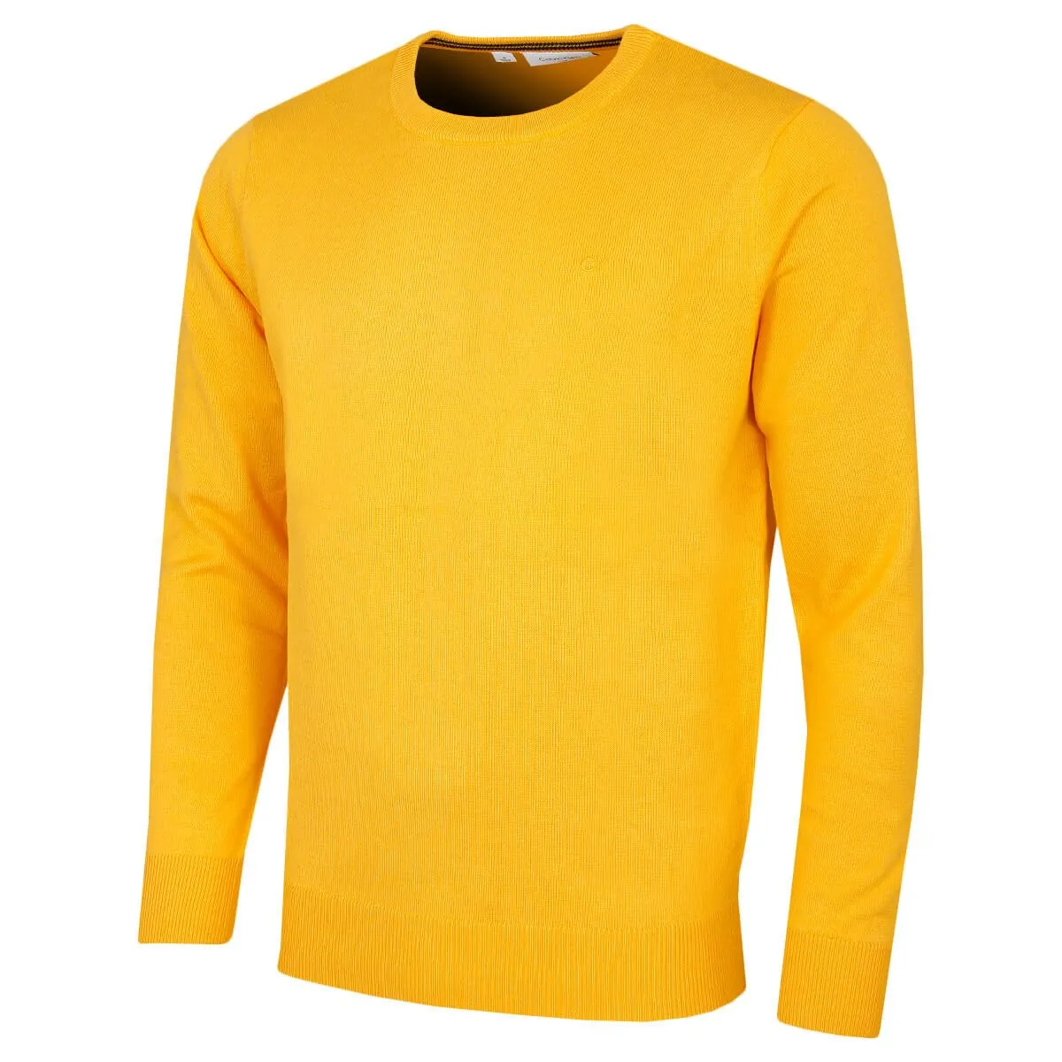 Calvin Klein Uomo Maglione Golf Girocollo - Giallo Sole - S - immagine 1