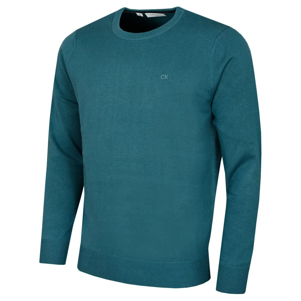 Calvin Klein Uomo Maglione Golf Girocollo - Verde Petrolio - 3XL - immagine 1