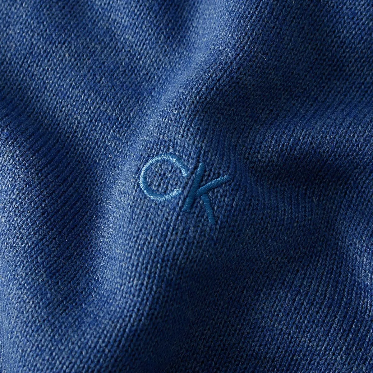 Calvin Klein Uomo Maglione Golf Girocollo - Blu Atlantico - M - immagine 4