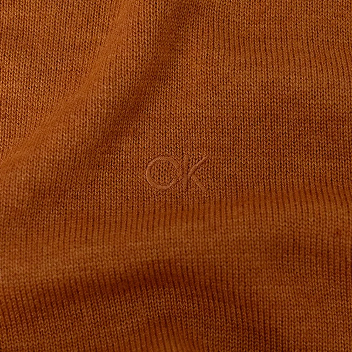 Calvin Klein Uomo Maglione Golf Girocollo - Zenzero - S - immagine 5