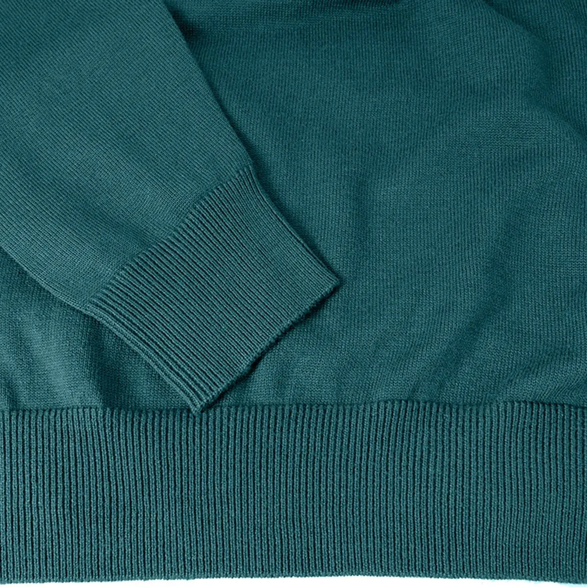Calvin Klein Uomo Maglione Golf Girocollo - Verde Petrolio - L - immagine 6