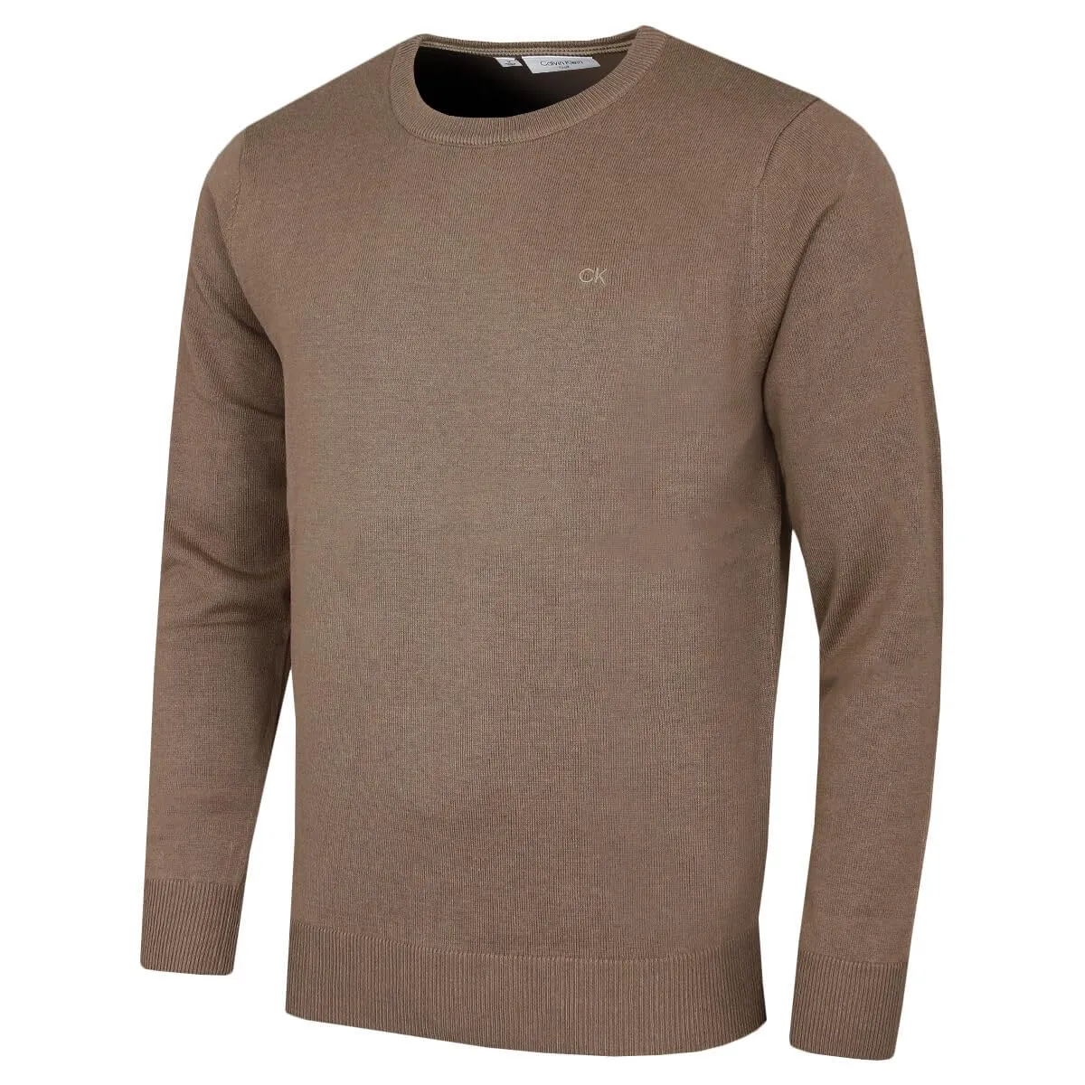 Calvin Klein Uomo Maglione Golf Girocollo - Visone - 4XL - immagine 1