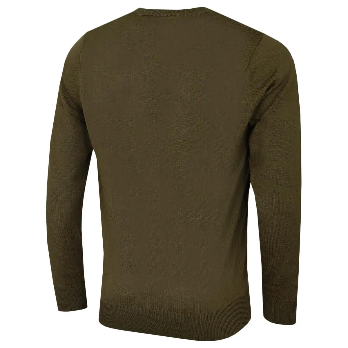 Calvin Klein Uomo Maglione Golf Girocollo - Oliva Polverosa - L - immagine 4