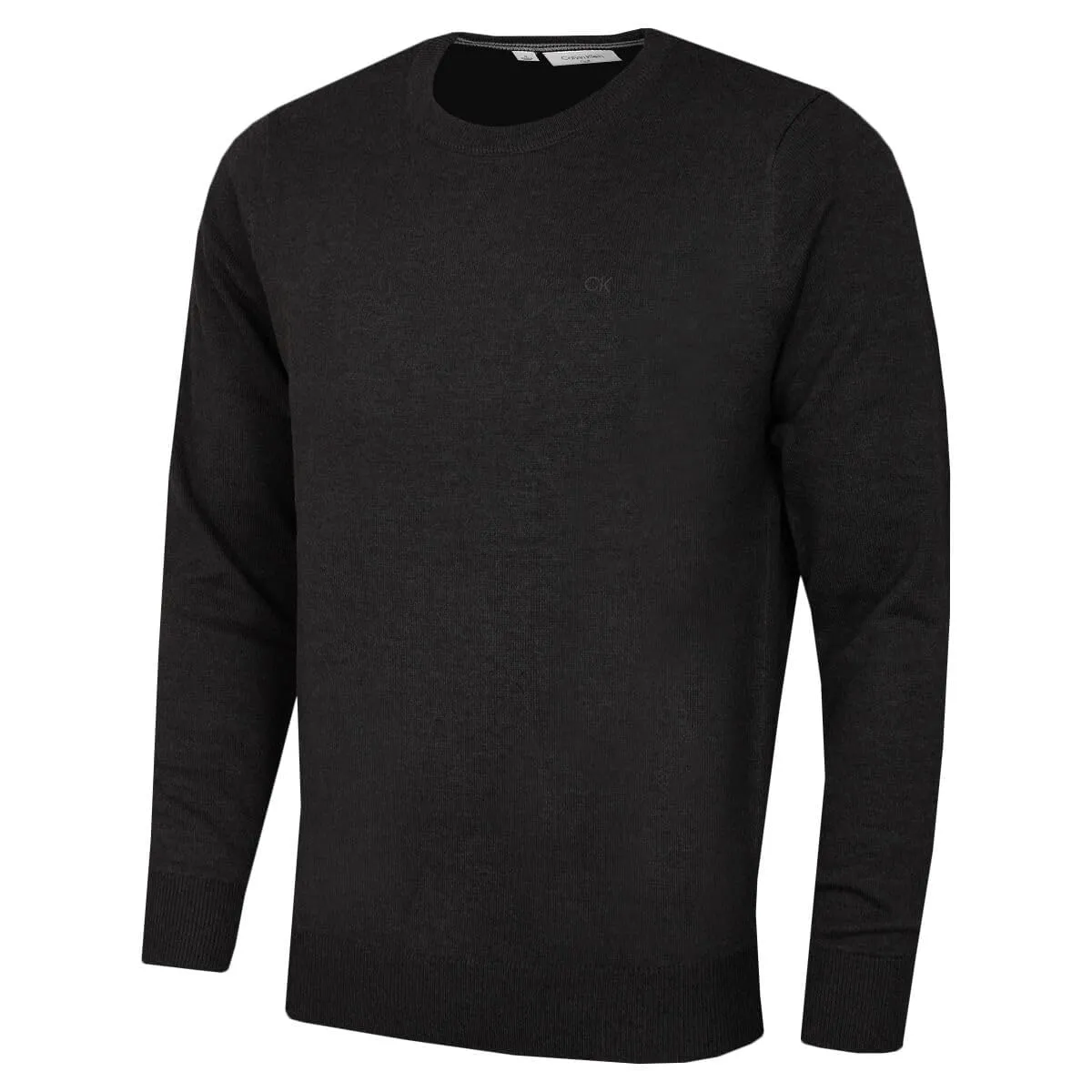 Calvin Klein Uomo Maglione Golf Girocollo - Grafite - M - immagine 1