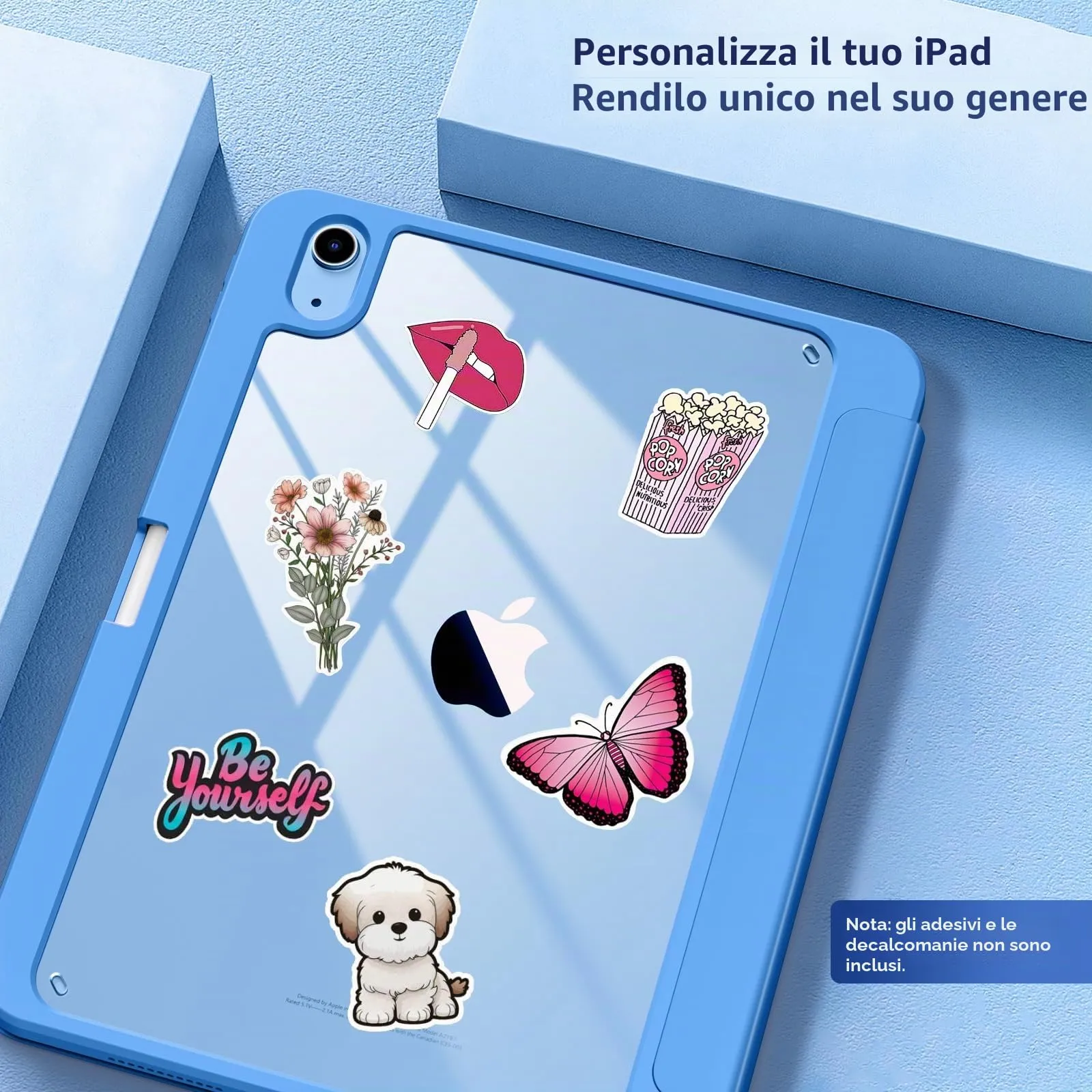 TiMOVO Cover per iPad A16 11. Gen 11"&10. Gen 10,9", Onda Blu - immagine 6