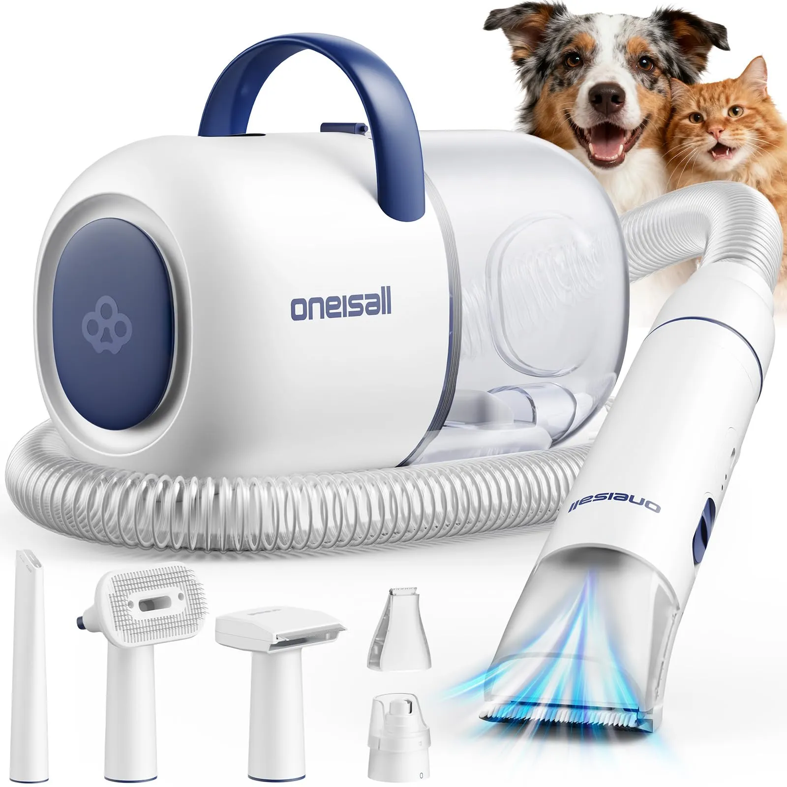 oneisall Tagliacapelli per cani con aspirapolvere - immagine 1