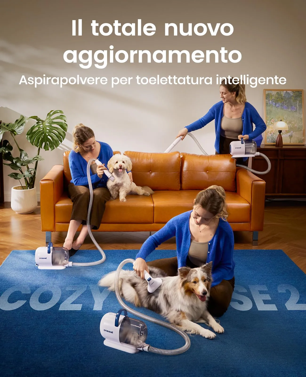 oneisall Tagliacapelli per cani con aspirapolvere - immagine 2