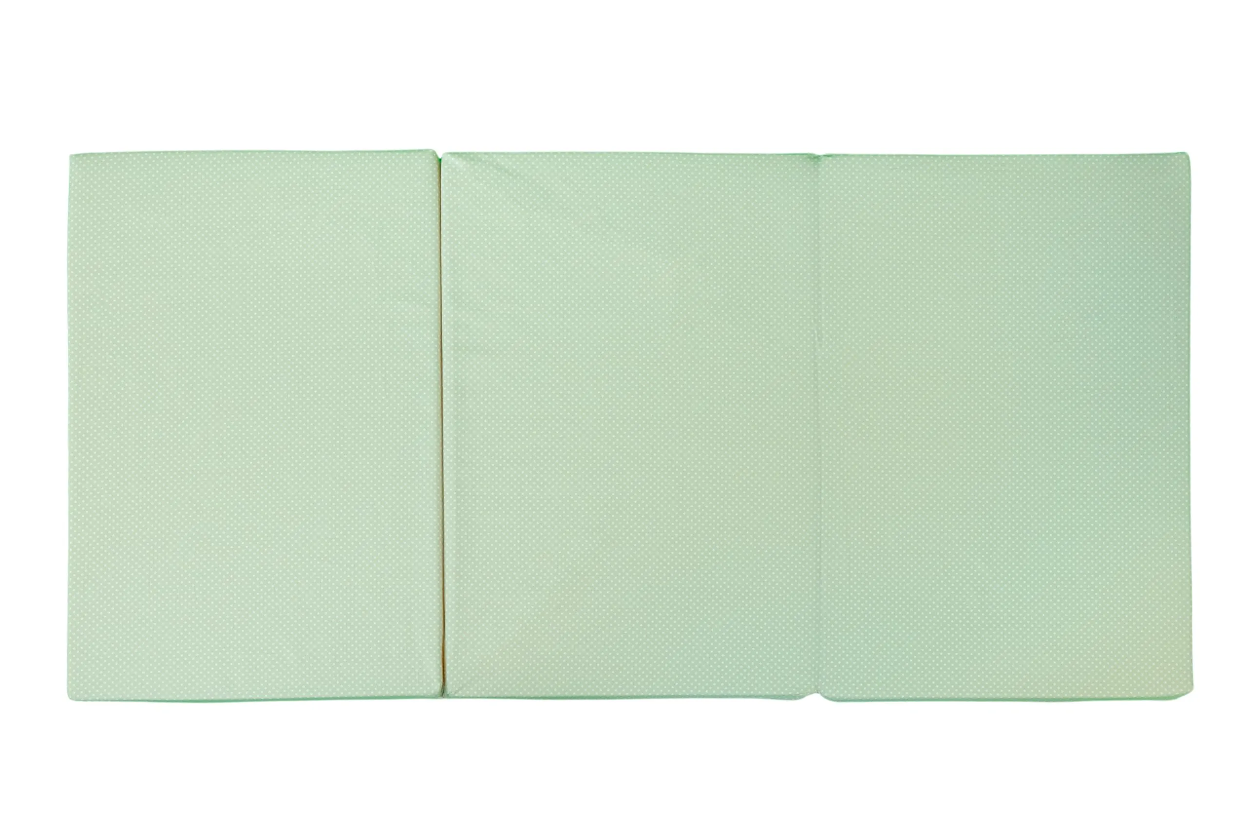 GHIOCUSCINI | Materasso Pieghevole per Bambini, 120 x 60 cm, Alto 5 cm, Tessuto POIS VERDE Lavabile, Imbottitura Waterfoam, Made in Italy a Norma EN16890:2017 - immagine 5