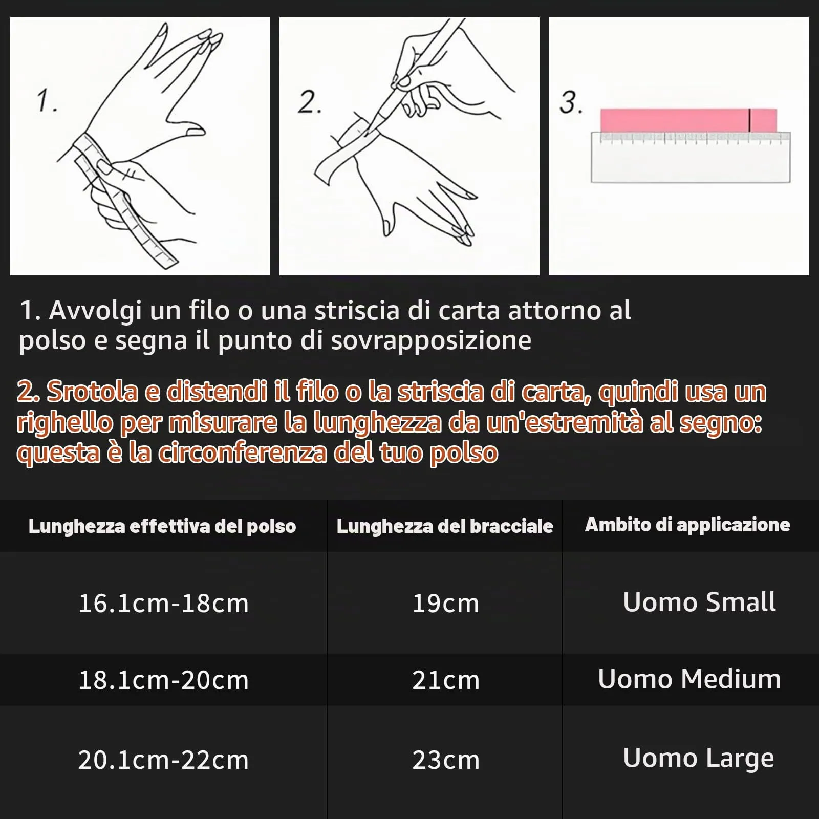 Esmoly Bracciale Uomo 316L Acciaio Inossidabile Braccialetto Regalo Uomo Ragazzo (Argento-3mm, 21cm) - immagine 5