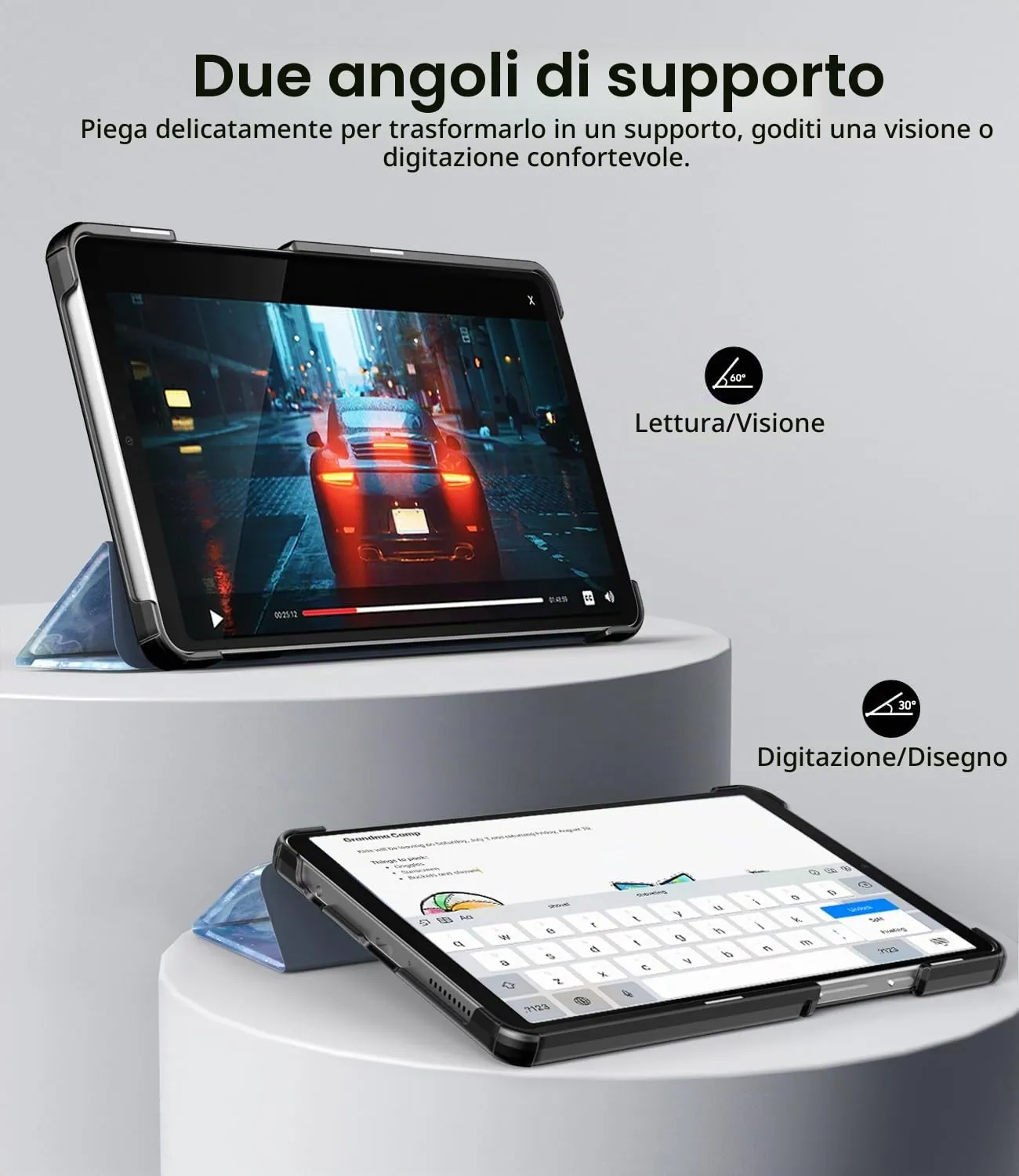 TiMOVO Cover per Samsung Galaxy Tab A11/A9 8,7 Pollici,Nebulose Fantastiche - immagine 3
