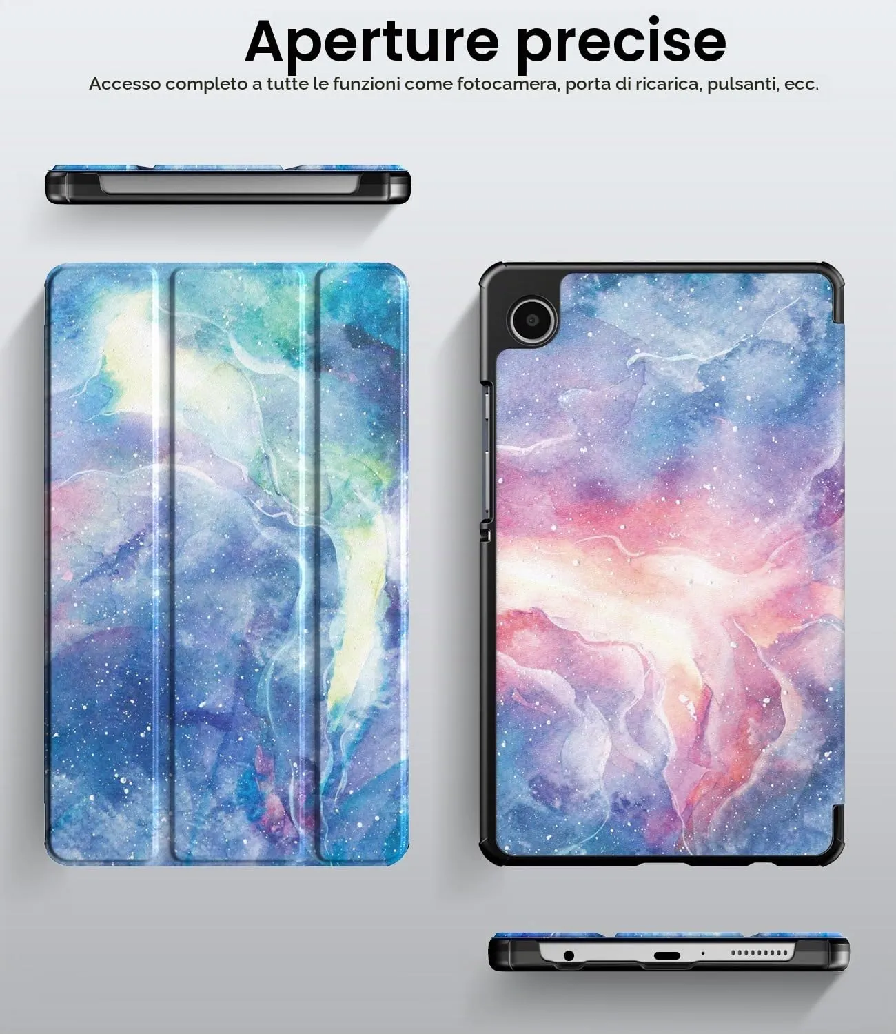 TiMOVO Cover per Samsung Galaxy Tab A11/A9 8,7 Pollici,Nebulose Fantastiche - immagine 6