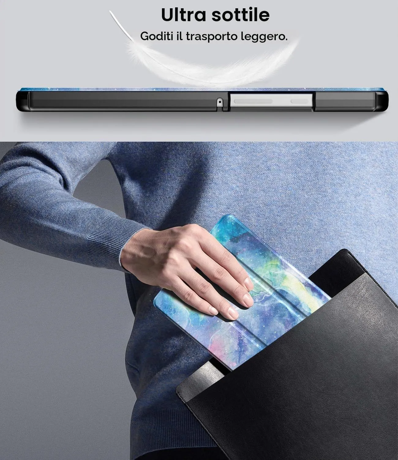 TiMOVO Cover per Samsung Galaxy Tab A11/A9 8,7 Pollici,Nebulose Fantastiche - immagine 7