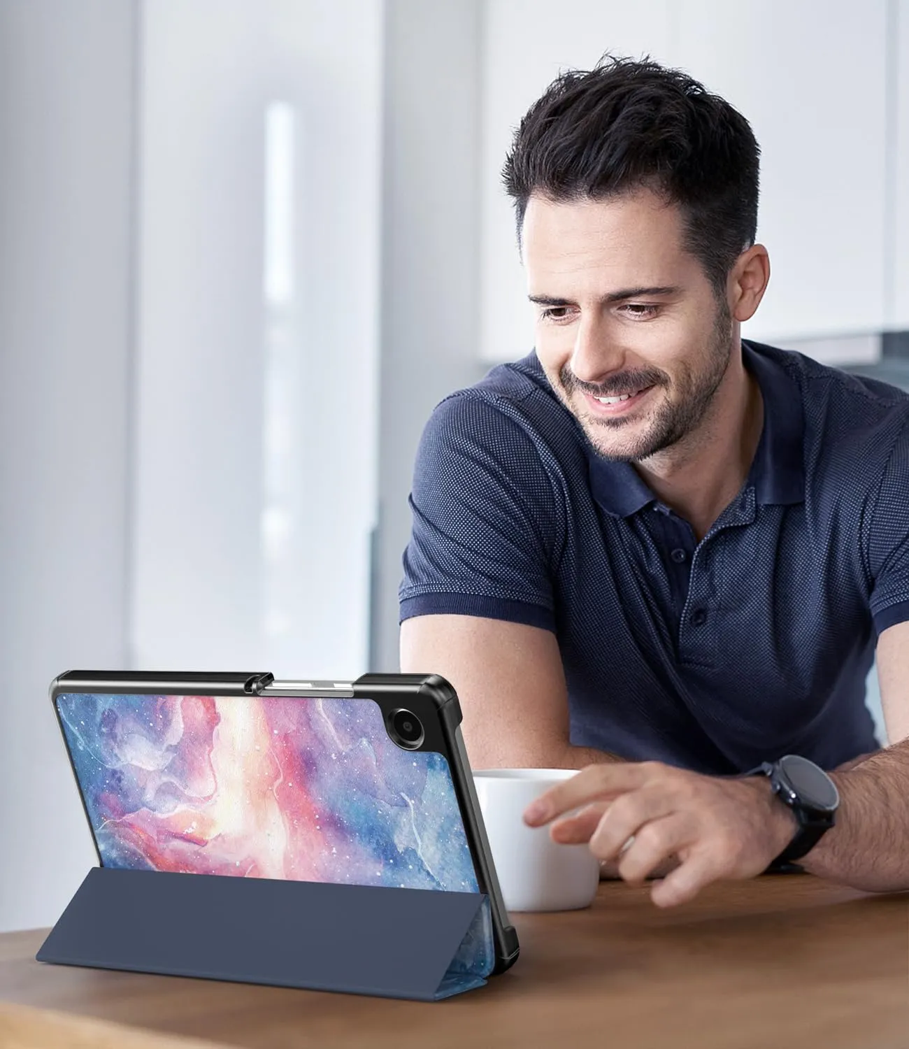 TiMOVO Cover per Samsung Galaxy Tab A11/A9 8,7 Pollici,Nebulose Fantastiche - immagine 8