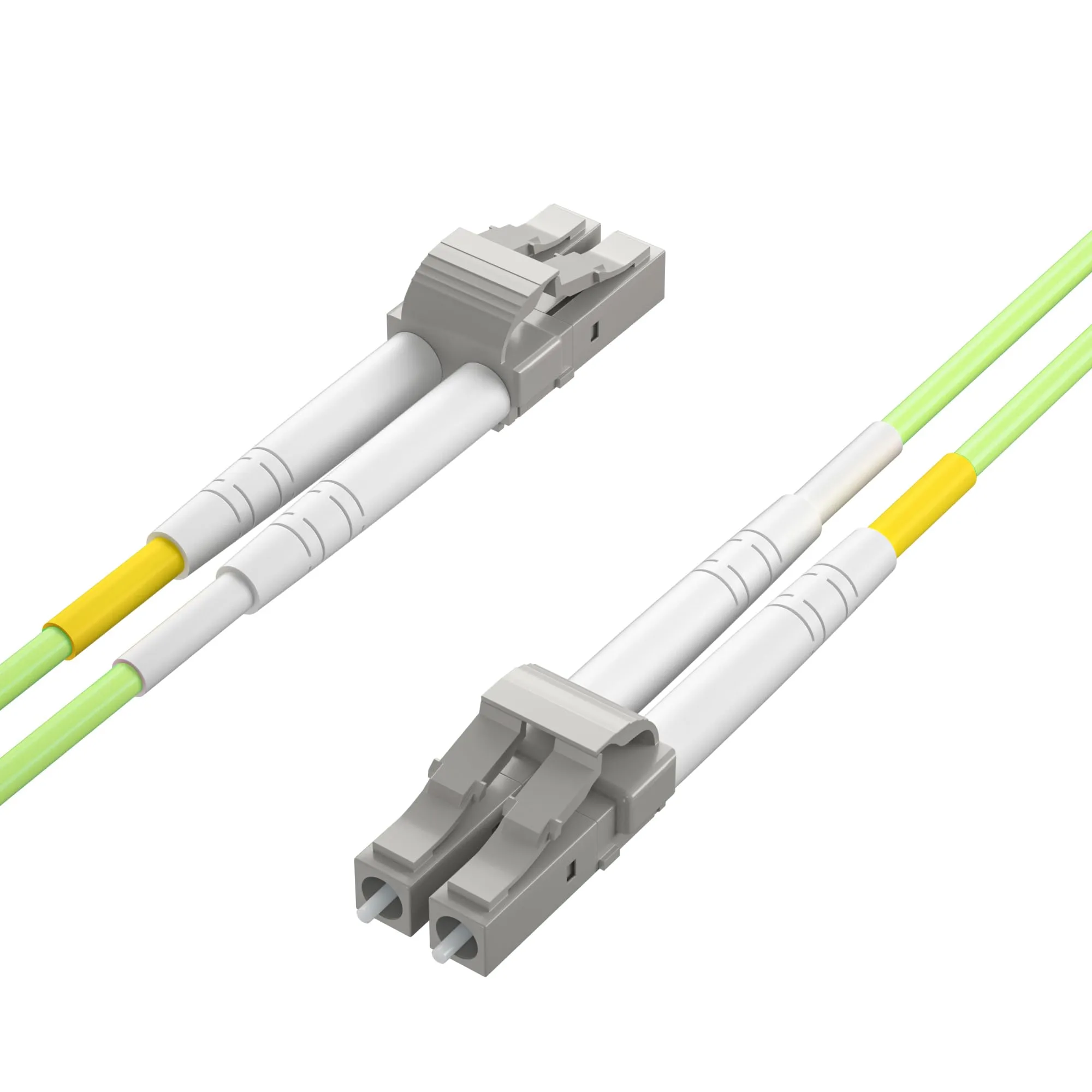 10Gtek LC to LC OM5 Fiber Patch Cable - 1G/10G/40G/100G Multi-Mode Jumper Duplex MMF 50/125μm LSZH Fiber Optic Cord, Green, 0.3-Meter(0.98-ft) - immagine 3