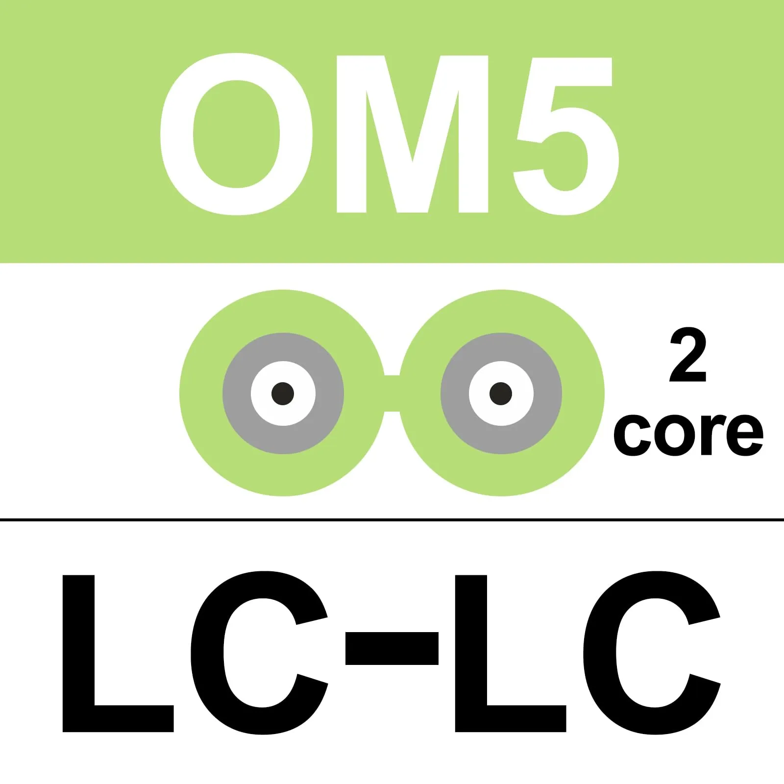 10Gtek LC to LC OM5 Fiber Patch Cable - 1G/10G/40G/100G Multi-Mode Jumper Duplex MMF 50/125μm LSZH Fiber Optic Cord, Green, 0.3-Meter(0.98-ft) - immagine 6