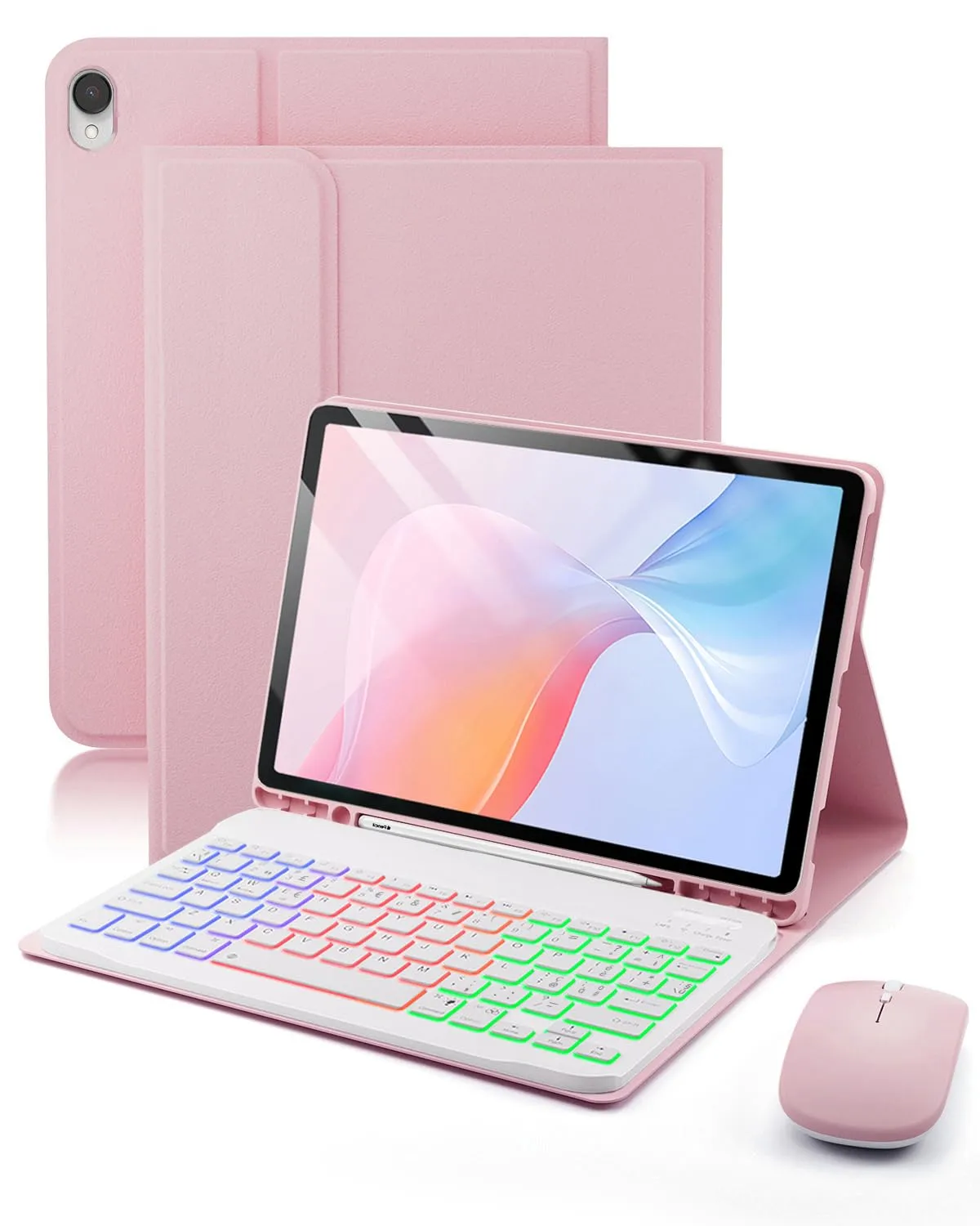 Per Samsung Galaxy Tab S11 (2025) 11 Pollici Cover Custodia Protettivar Con Wireless Bluetooth Italiano (QWERTY) Tastiera Retroilluminati Mouse Con funzione magnetica Backlit Keyboard Case - immagine 1