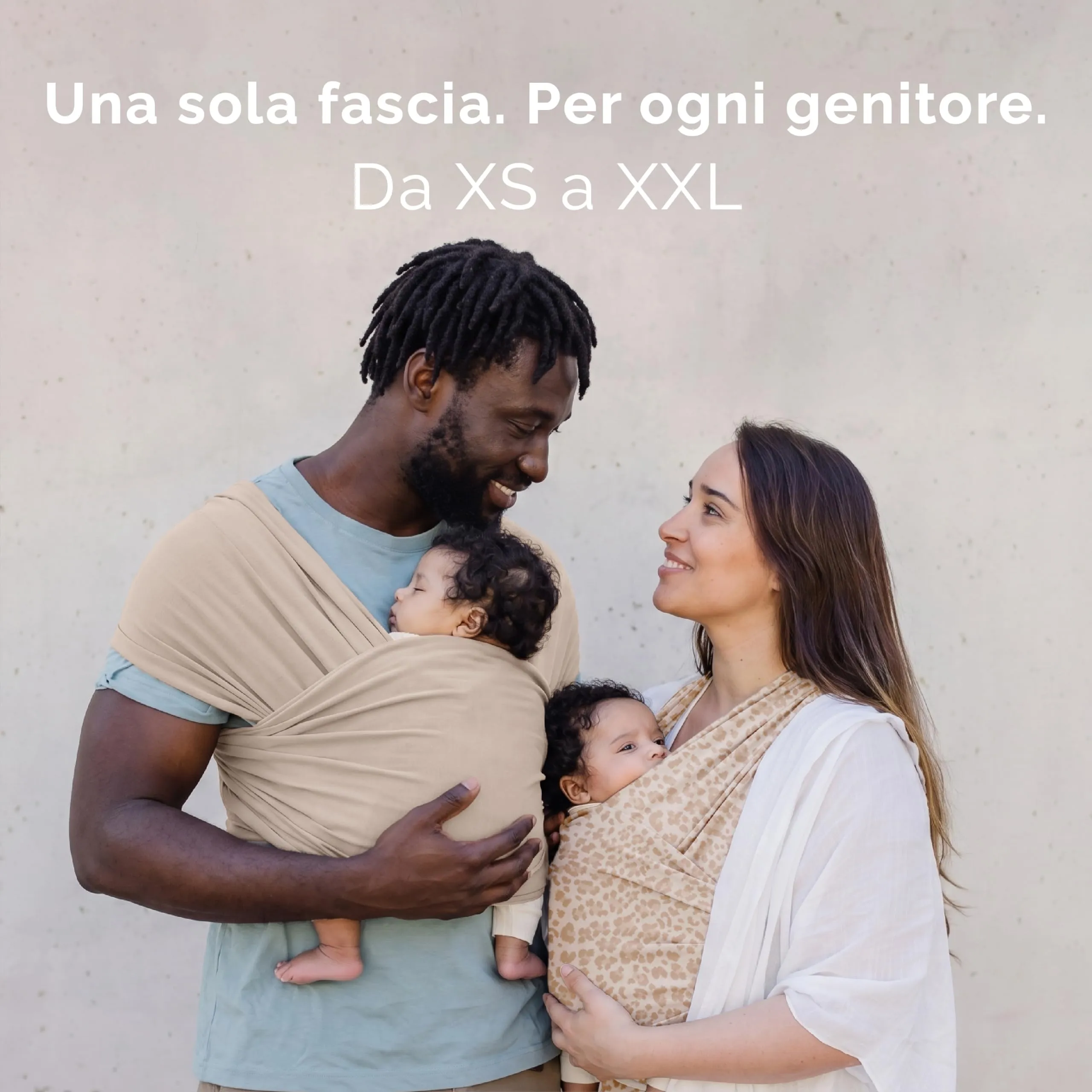 Boba Fascia Porta Bebè Elastica, Cotone, Neonato, Beige - immagine 3