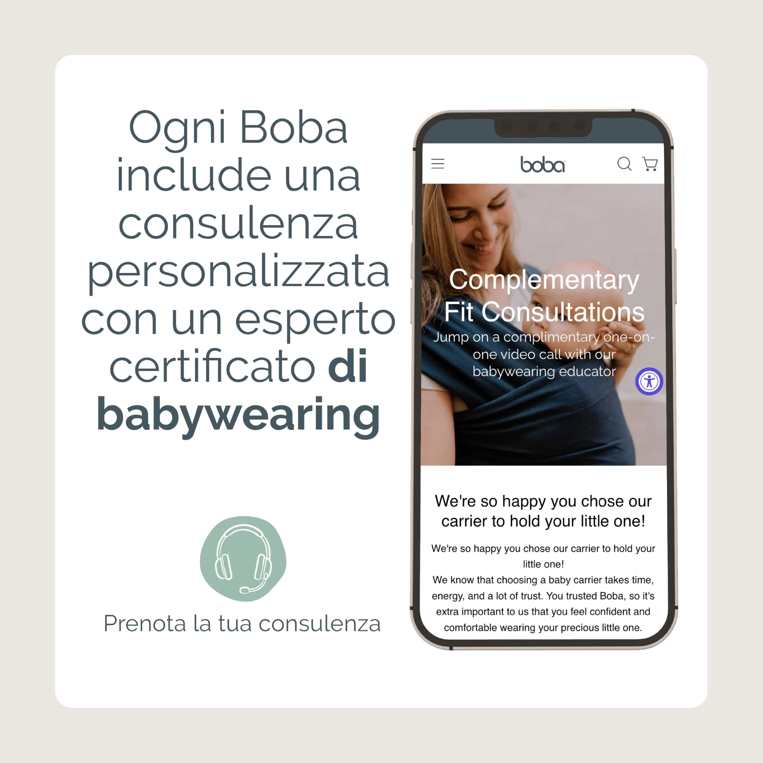 Boba Fascia Porta Bebè Elastica, Cotone, Neonato, Beige - immagine 7