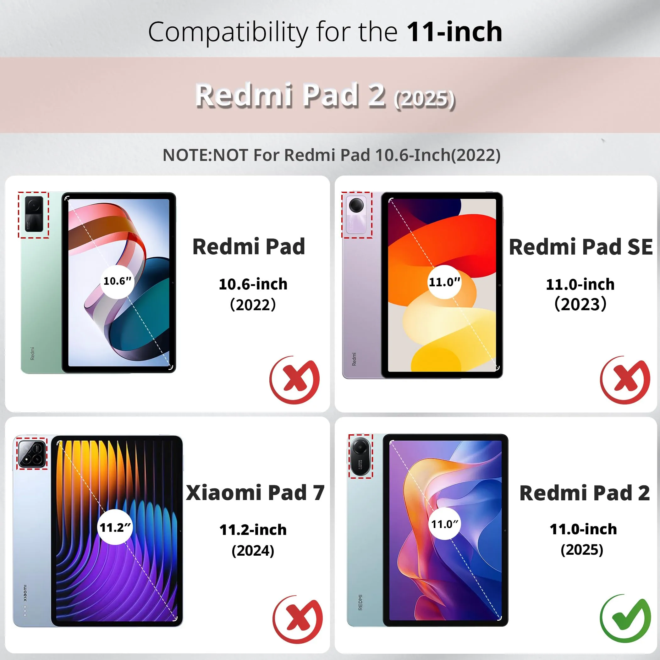 EasyAcc Custodia Cover Compatibile con Xiaomi Redmi Pad 2 11 Pollici - immagine 2