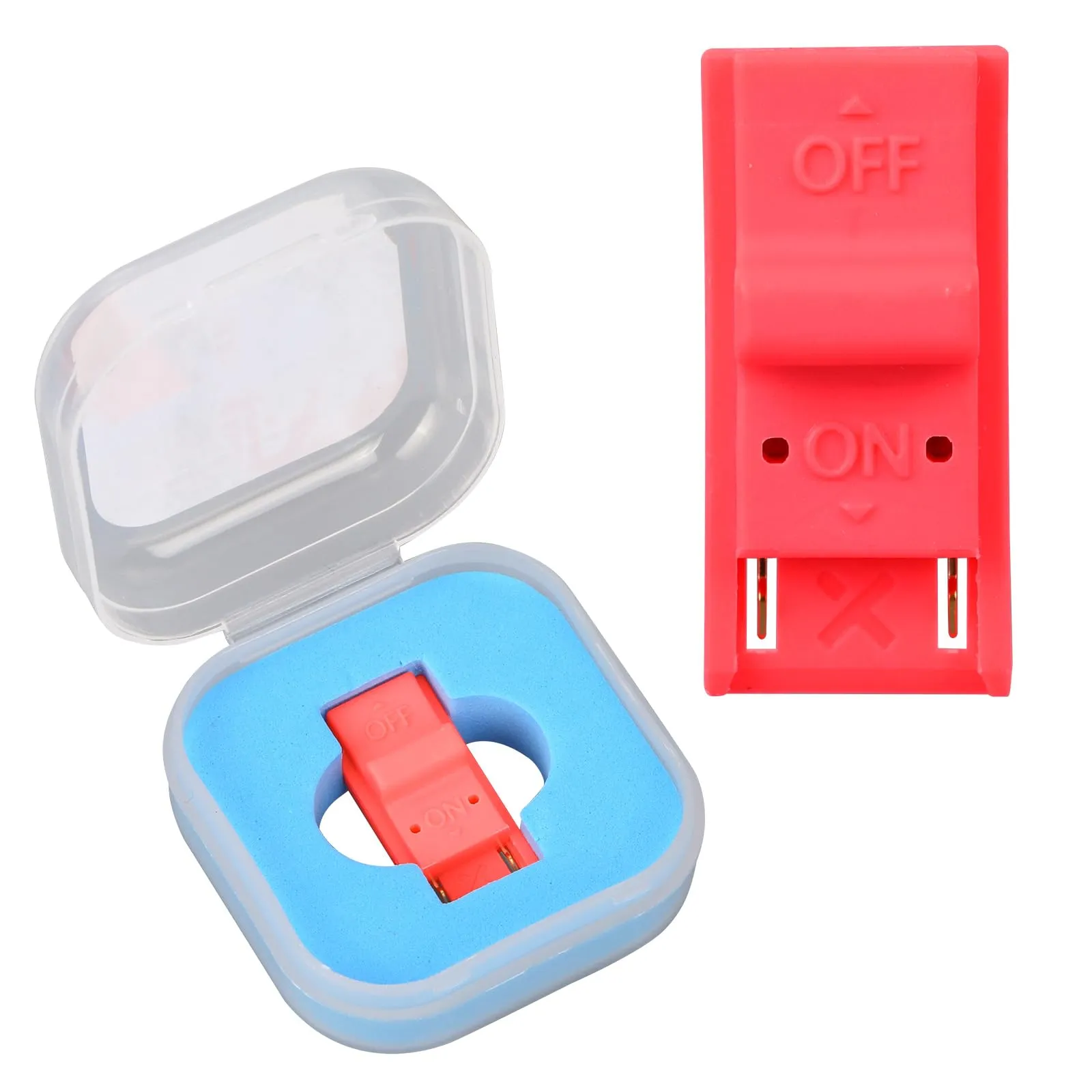 Clip per Utensili Rcm, Clip di Serraggio Rcm in Plastica Compatibile con l'Accessorio la Modalità di Ripristino Dell'Interruttore Dello Strumento Cortocircuito Della Dello per Switch Console (Rosso) - immagine 1