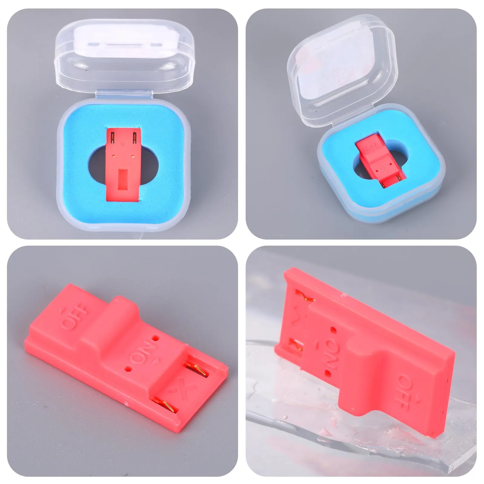 Clip per Utensili Rcm, Clip di Serraggio Rcm in Plastica Compatibile con l'Accessorio la Modalità di Ripristino Dell'Interruttore Dello Strumento Cortocircuito Della Dello per Switch Console (Rosso) - immagine 3