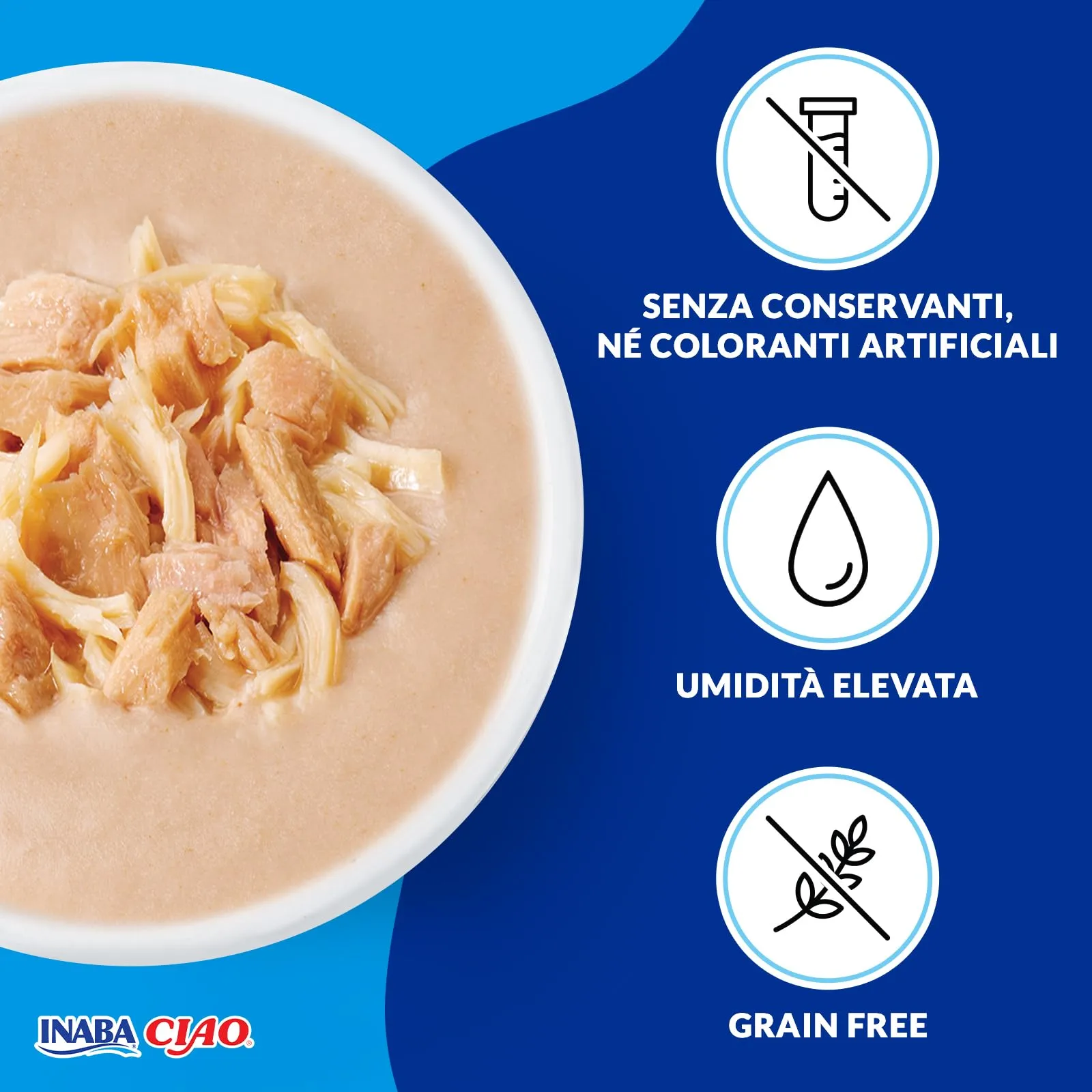 INABA Ciao Stew, Cibo Umido, Multipack Pollo, Tonno e Salmone, 960g - immagine 5